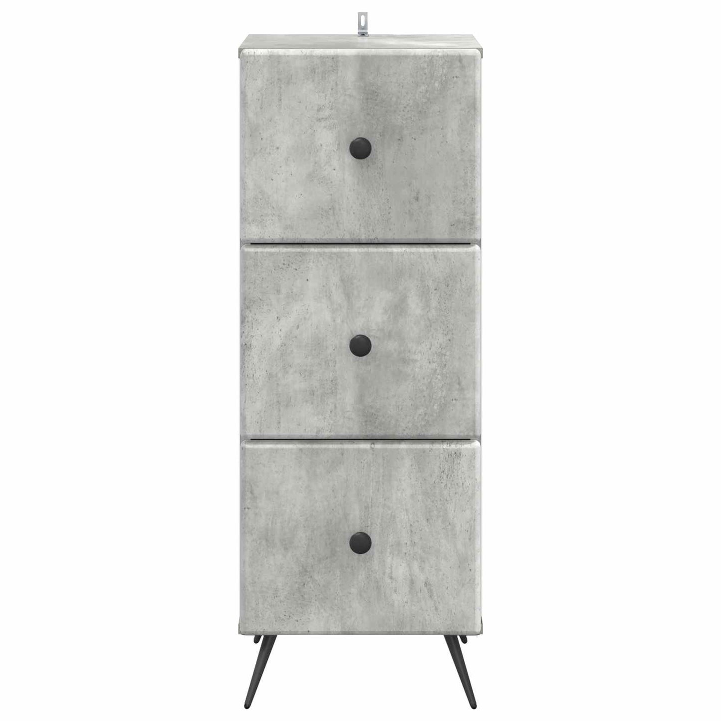 Skuffeskap Betonggrå 33 x 34,5 x 90 cm Konstruert tre