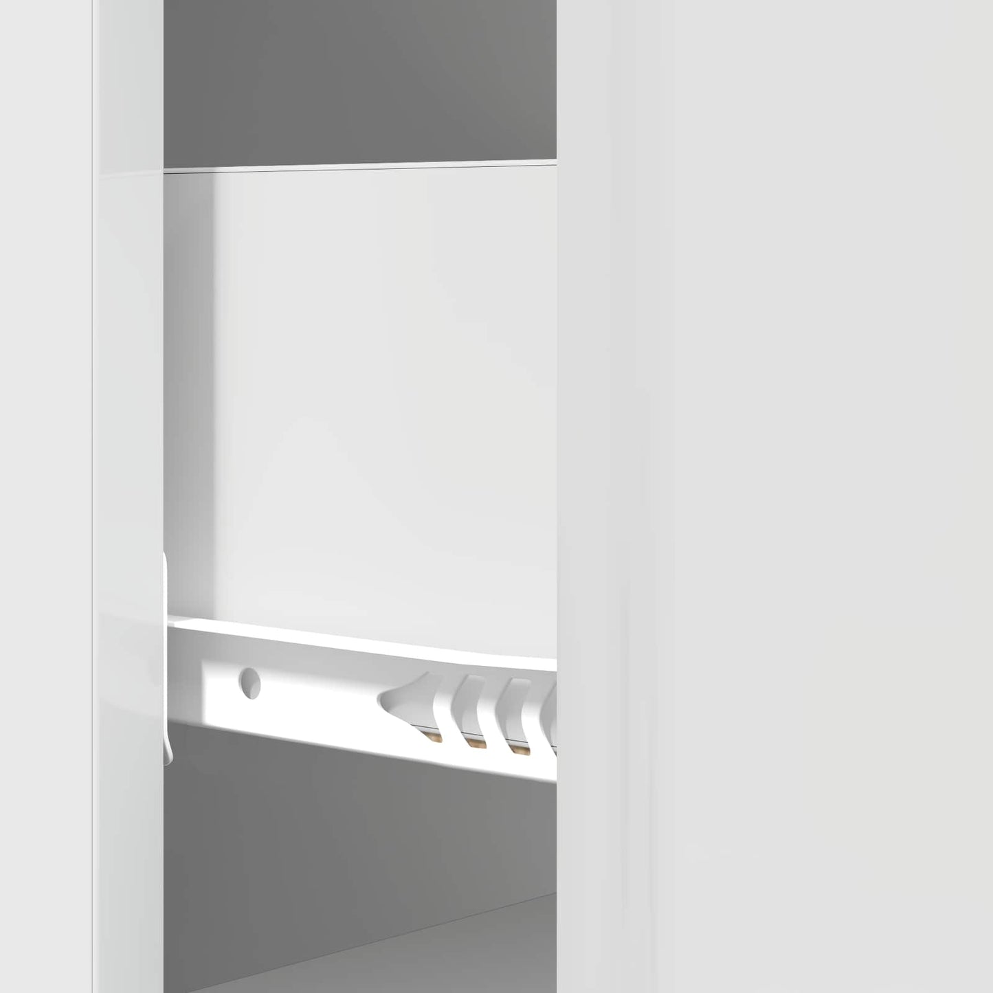 Skuffeskap Høgglans hvit 33 x 34,5 x 90 cm Konstruert tre