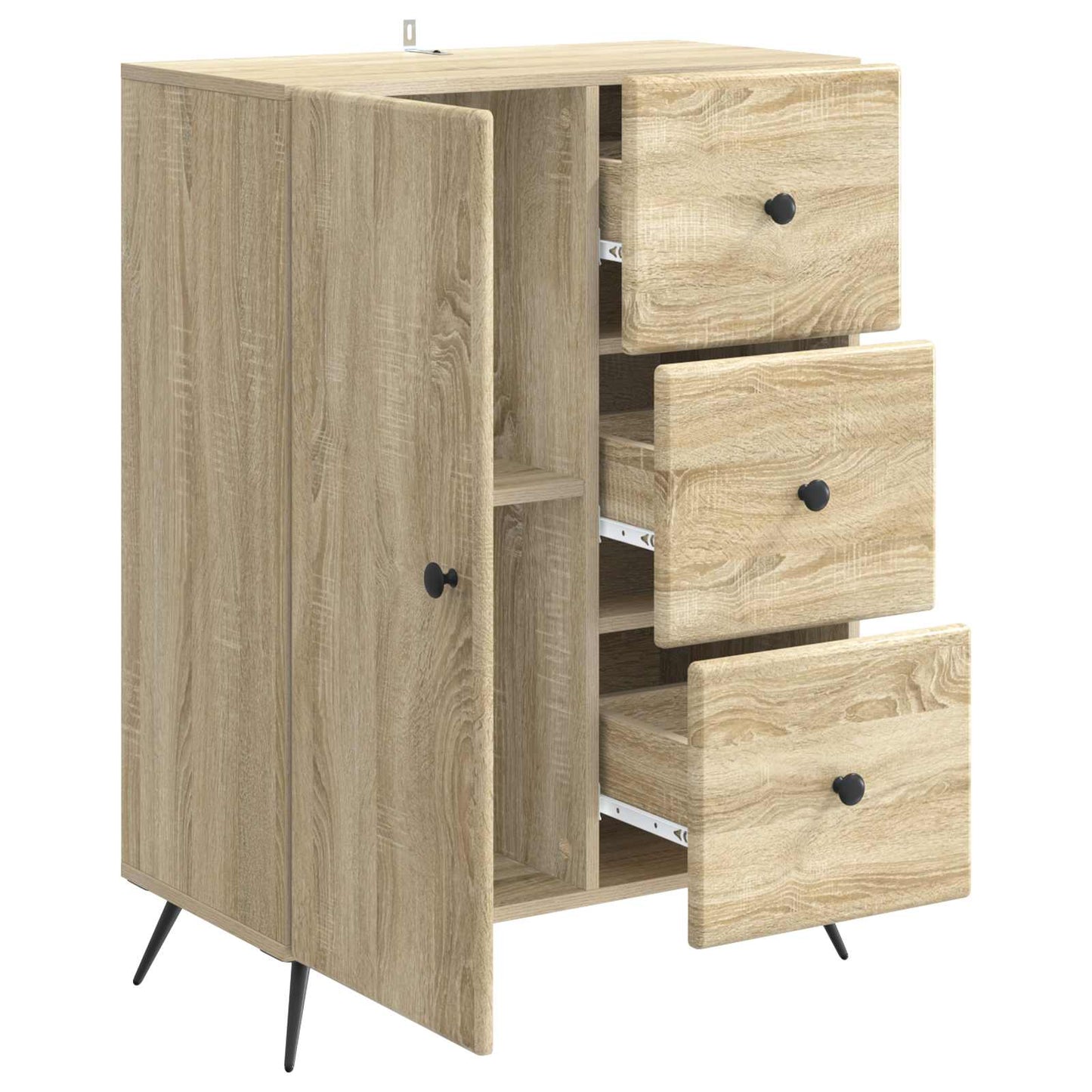 Serviesskap Sonoma eik 66 x 34,5 x 90 cm Konstruert tre