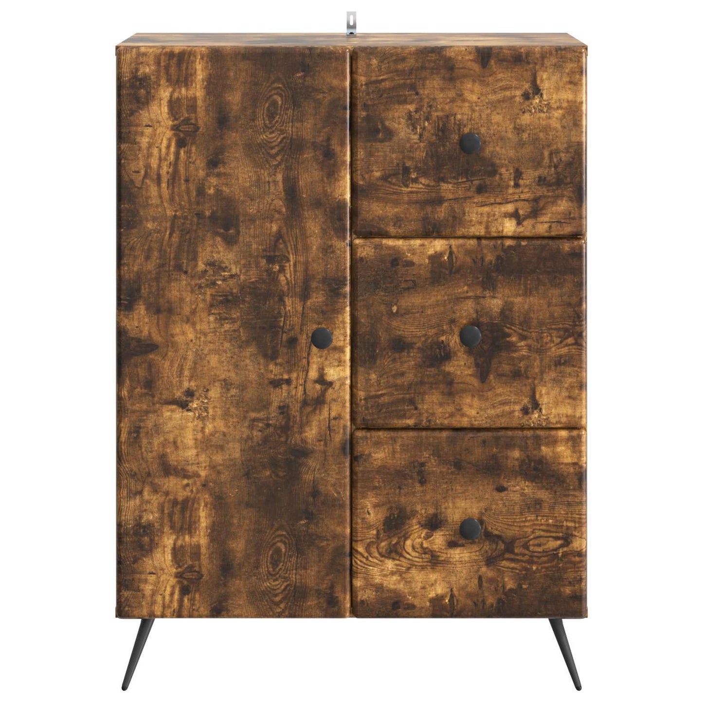 Serviesskap med skuff Røkt Eik 66 x 34,5 x 90 cm Konstruert tre