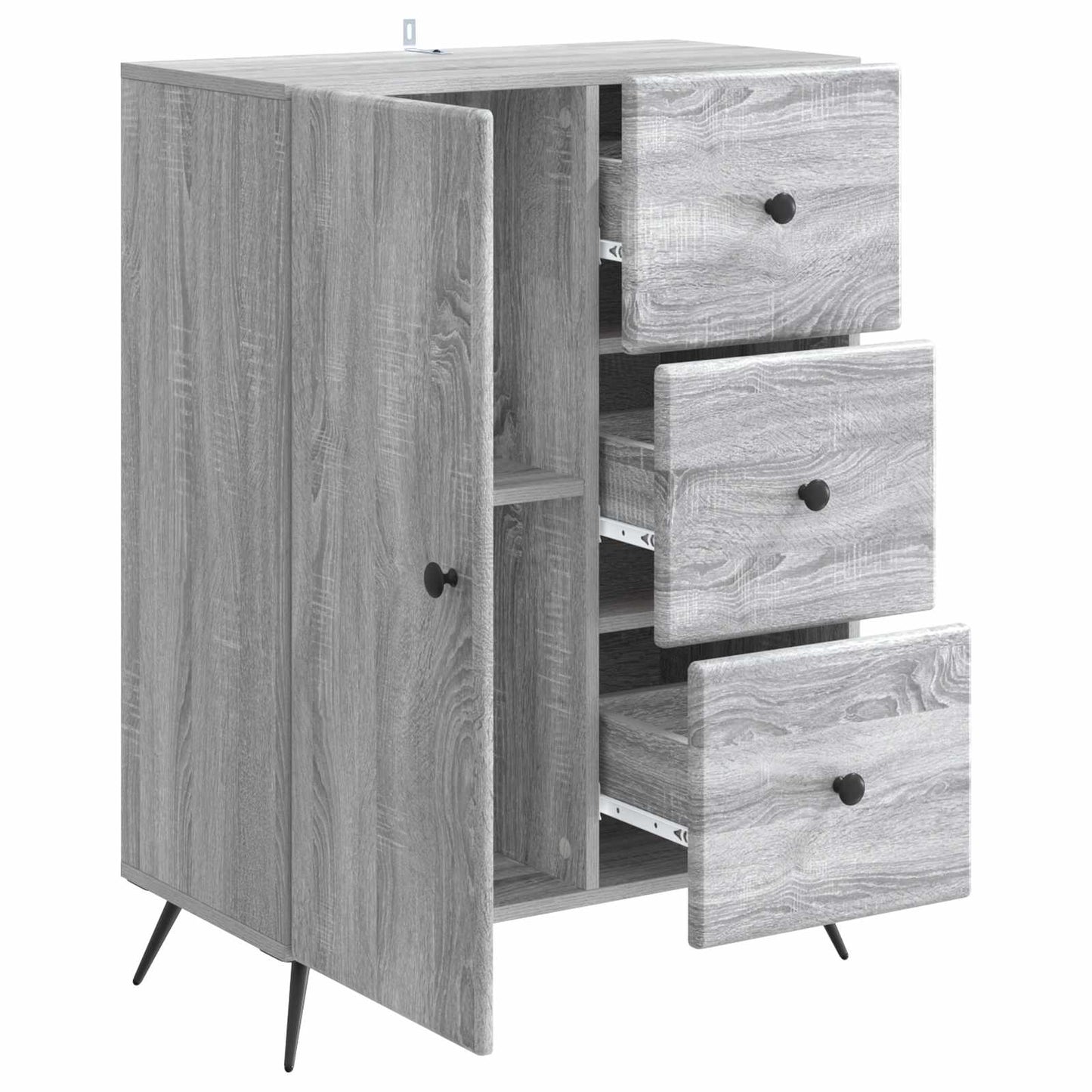 Serviesskap Grå sonoma 66 x 34,5 x 90 cm Konstruert tre