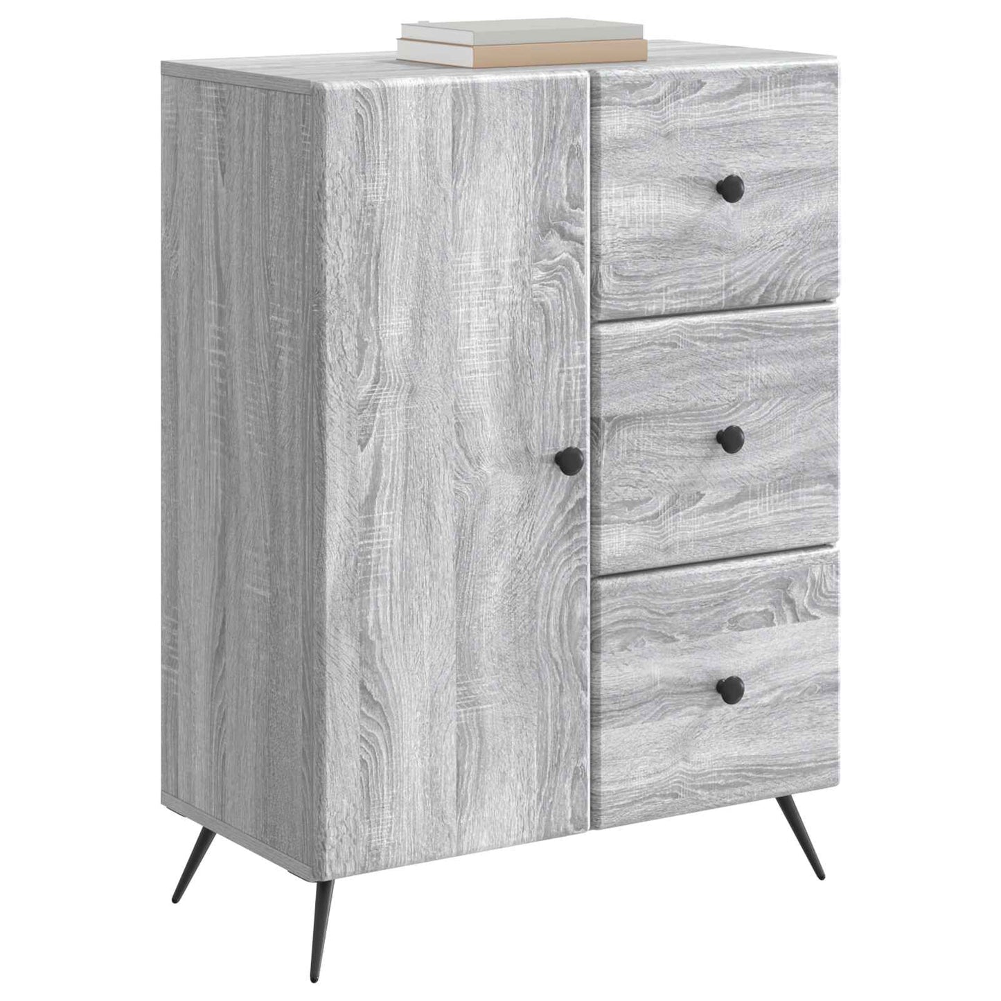 Serviesskap Grå sonoma 66 x 34,5 x 90 cm Konstruert tre