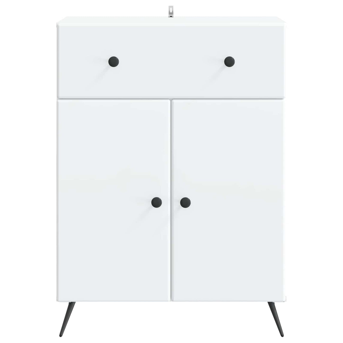 Serviesskap med skuff Hvit 66 x 34,5 x 90 cm Konstruert tre