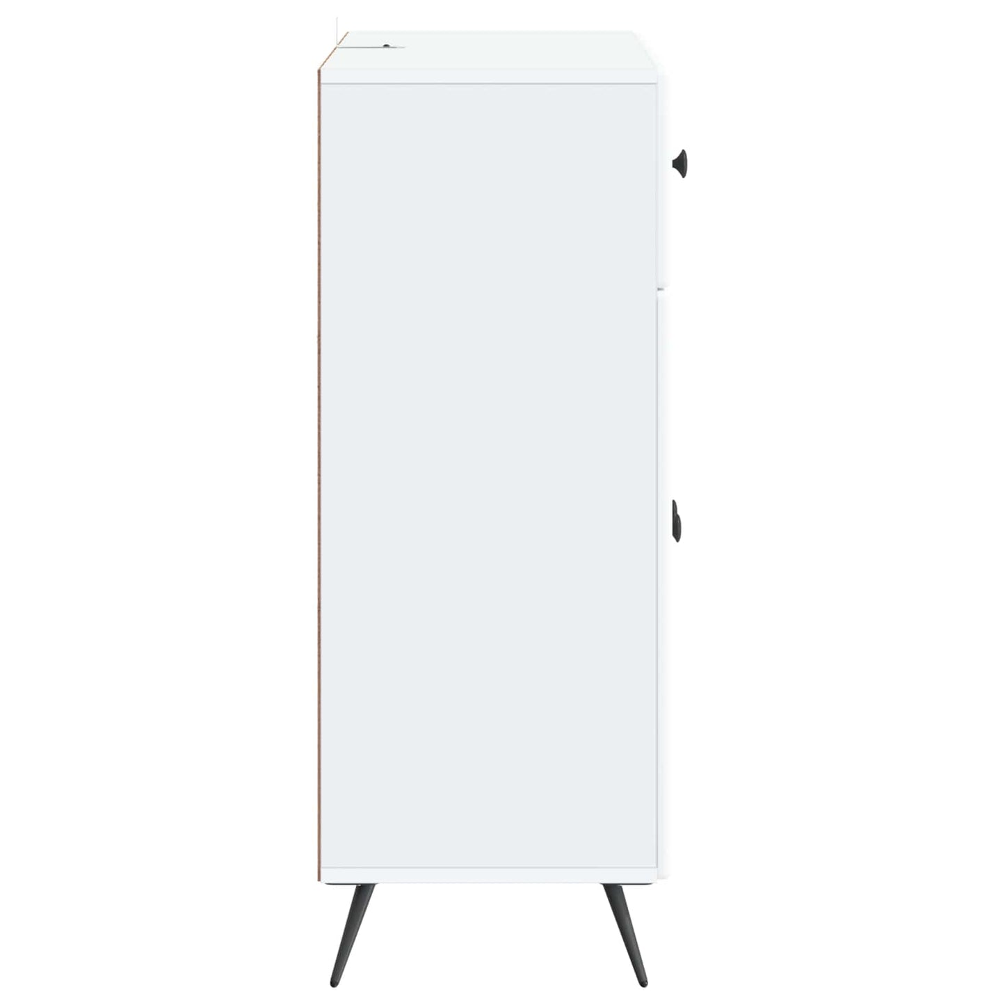 Serviesskap med skuff Hvit 66 x 34,5 x 90 cm Konstruert tre