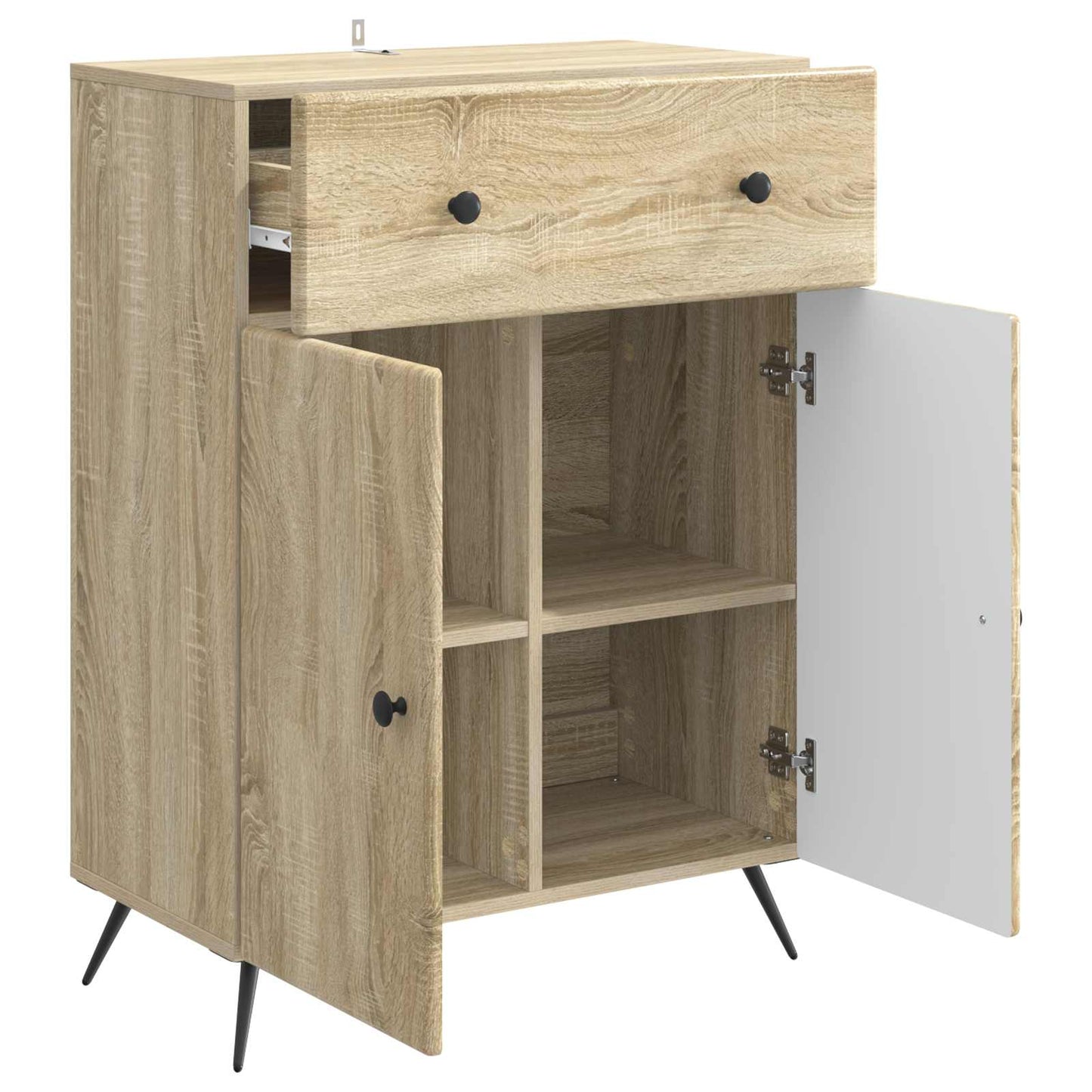 Serviesskap Sonoma eik 66 x 34,5 x 90 cm Konstruert tre
