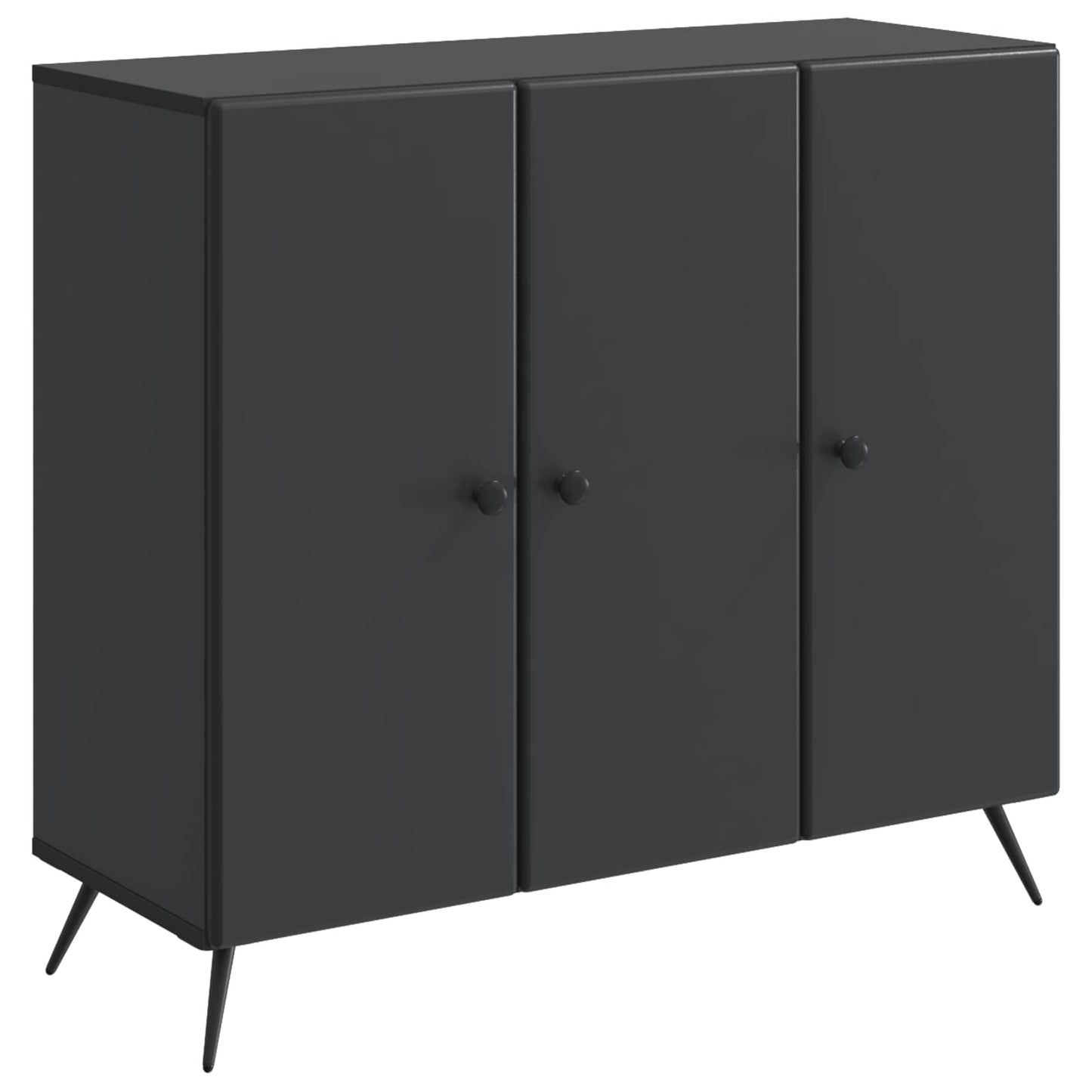 Serviesskap Svart 89 x 34,5 x 80 cm Konstruert tre
