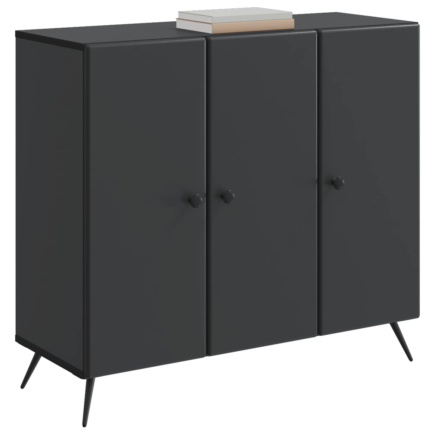Serviesskap Svart 89 x 34,5 x 80 cm Konstruert tre