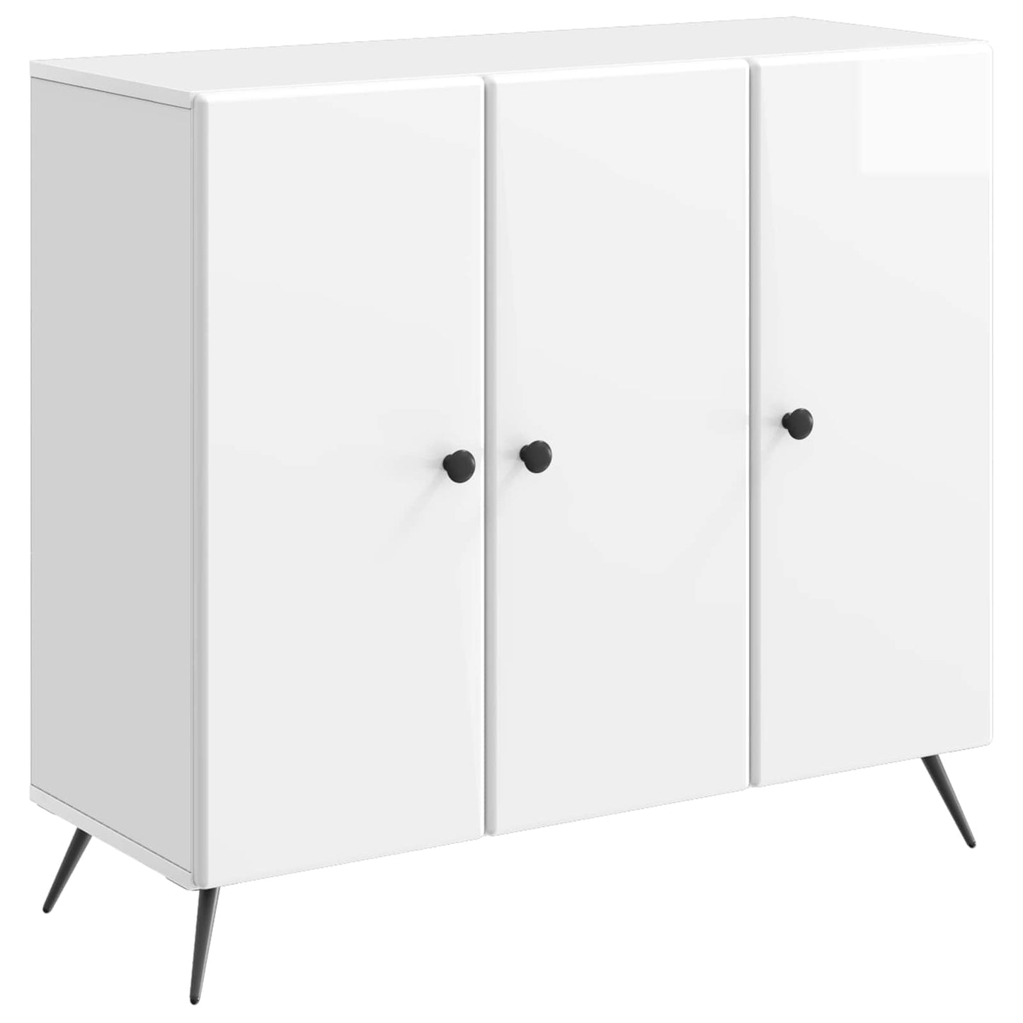 Serviesskap Høgglans hvit 89 x 34,5 x 80 cm Konstruert tre