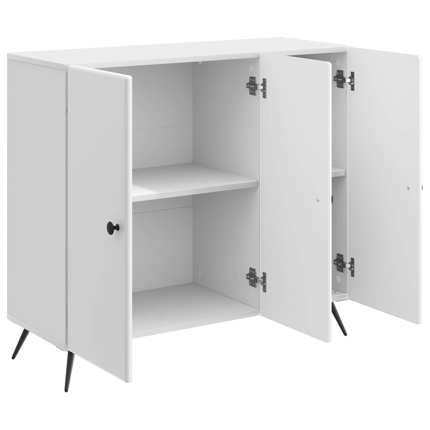 Serviesskap Høgglans hvit 89 x 34,5 x 80 cm Konstruert tre