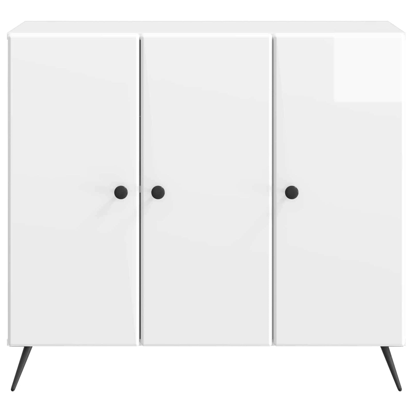 Serviesskap Høgglans hvit 89 x 34,5 x 80 cm Konstruert tre