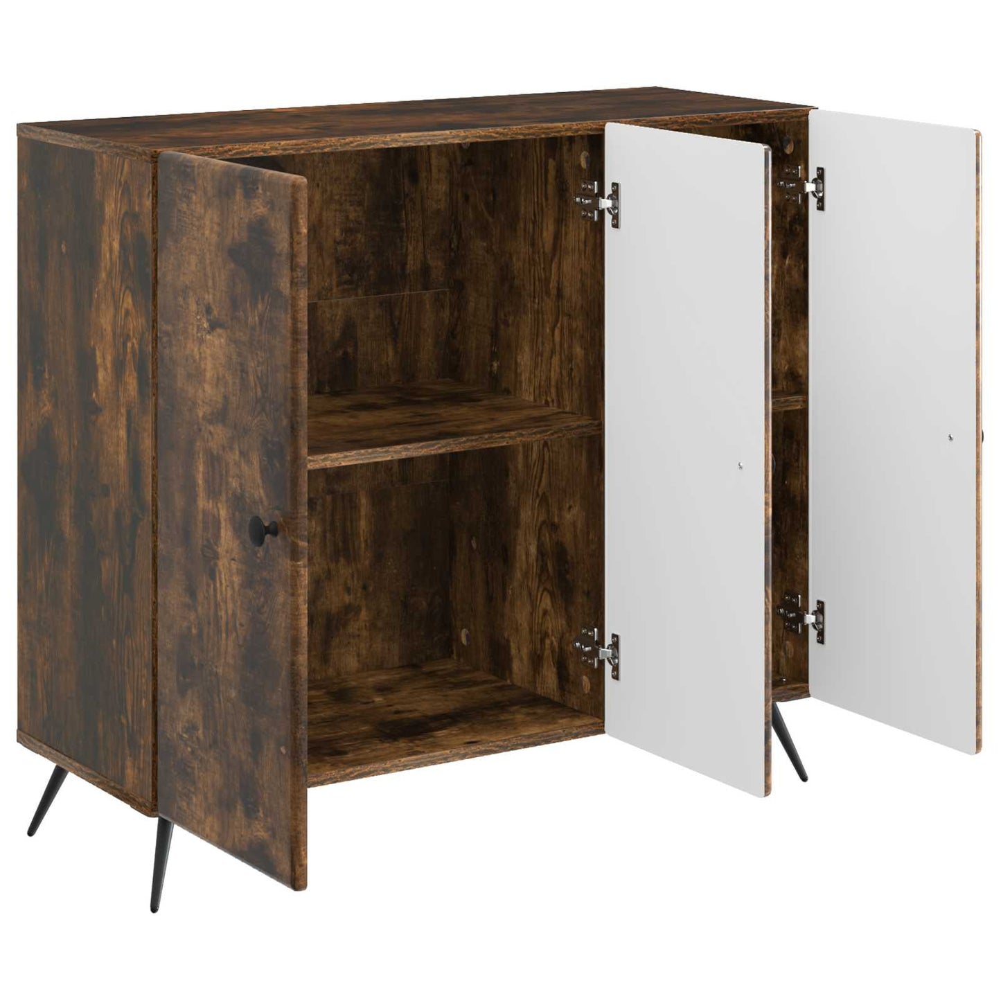 Serviesskap Røkt Eik 89 x 34,5 x 80 cm Konstruert tre