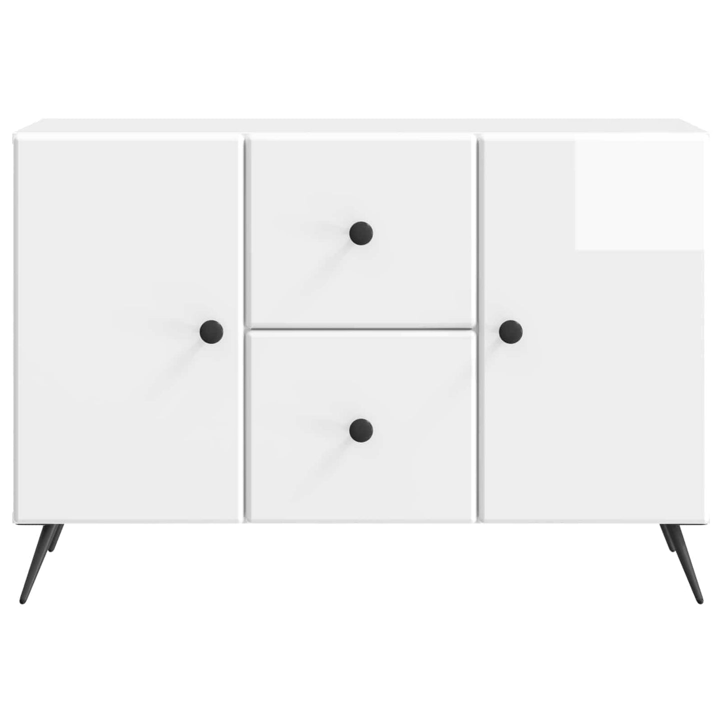 Serviesskap Høgglans hvit 89 x 34,5 x 60 cm Konstruert tre