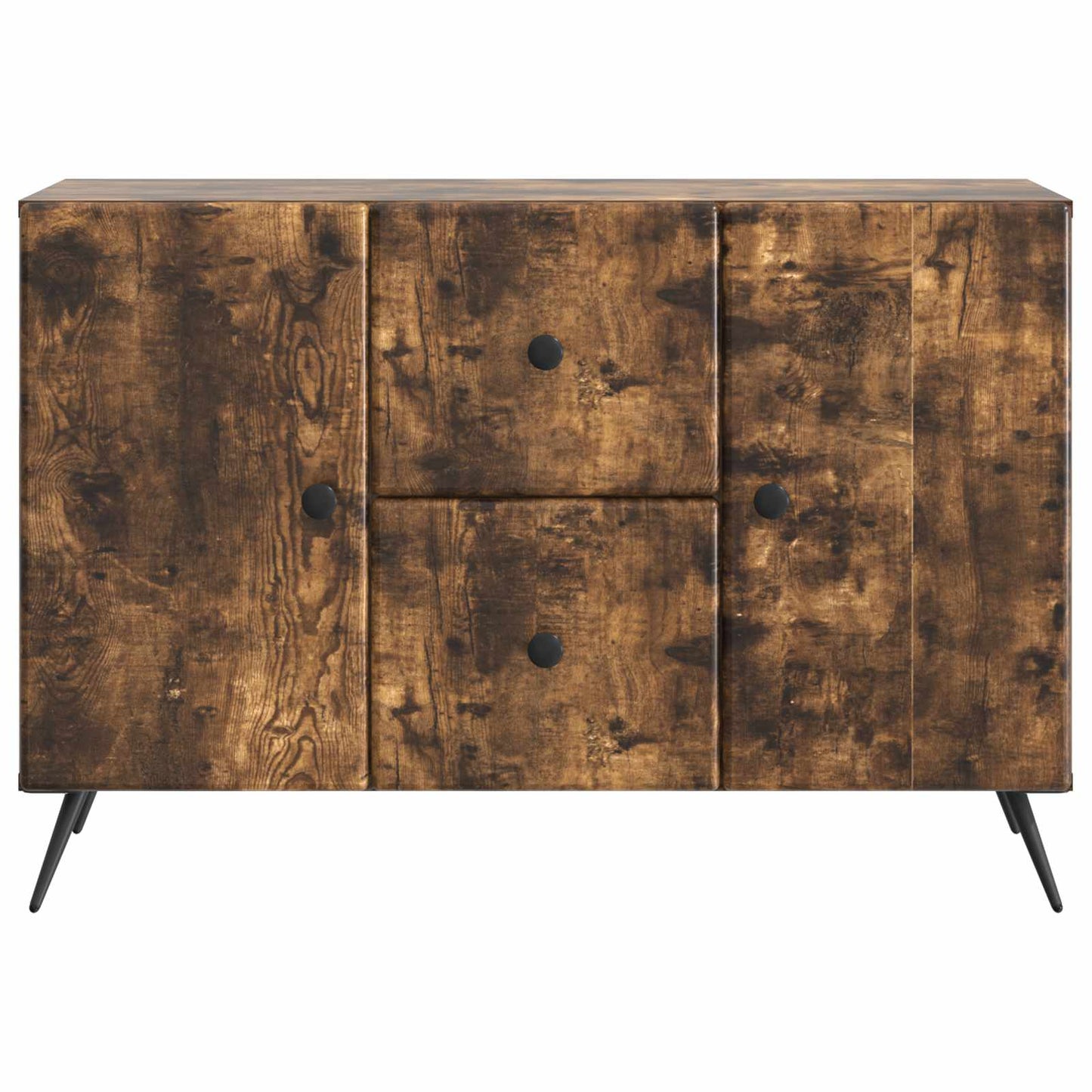 Serviesskap med skuff Røkt Eik 89 x 34,5 x 60 cm Konstruert tre