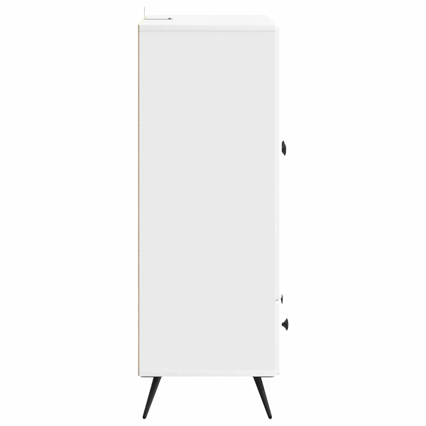 Serviesskap med skuff Hvit 66 x 34,5 x 95 cm Konstruert tre