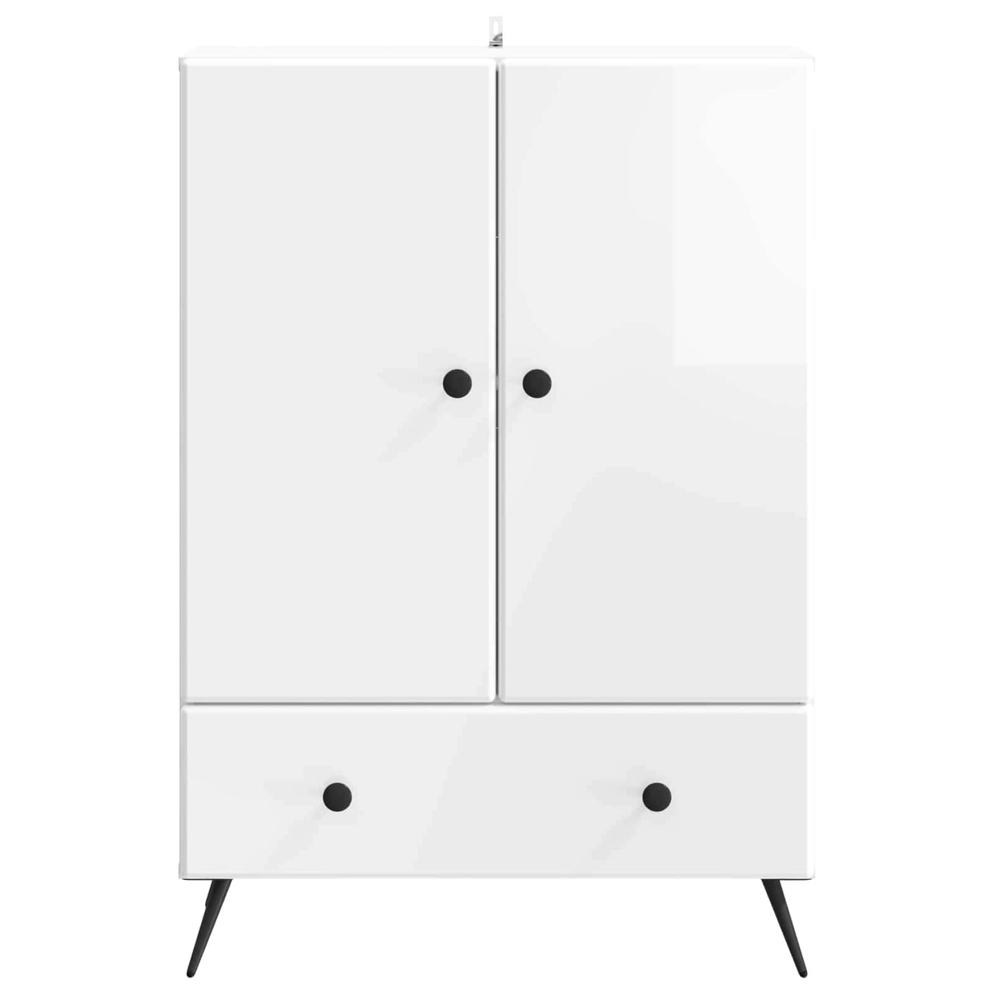 Serviesskap Høgglans hvit 66 x 34,5 x 95 cm Konstruert tre