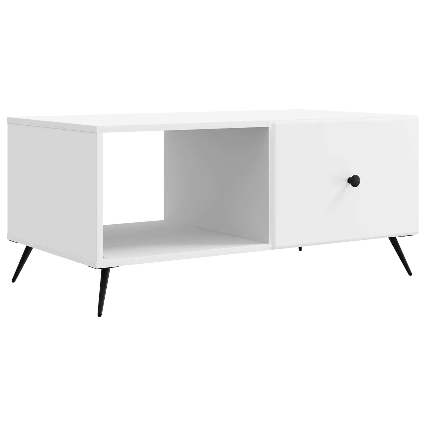 Kaffebord Hvit 90 x 50 x 40 cm Konstruert tre