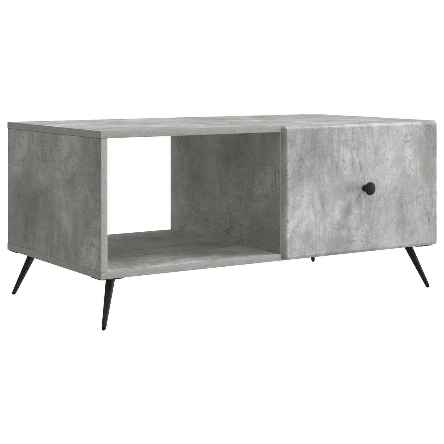 Kaffebord Betonggrå 90 x 50 x 40 cm Konstruert tre
