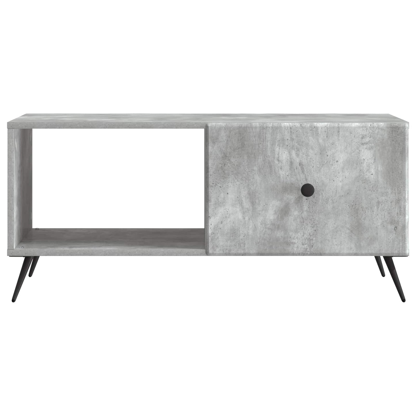 Kaffebord Betonggrå 90 x 50 x 40 cm Konstruert tre