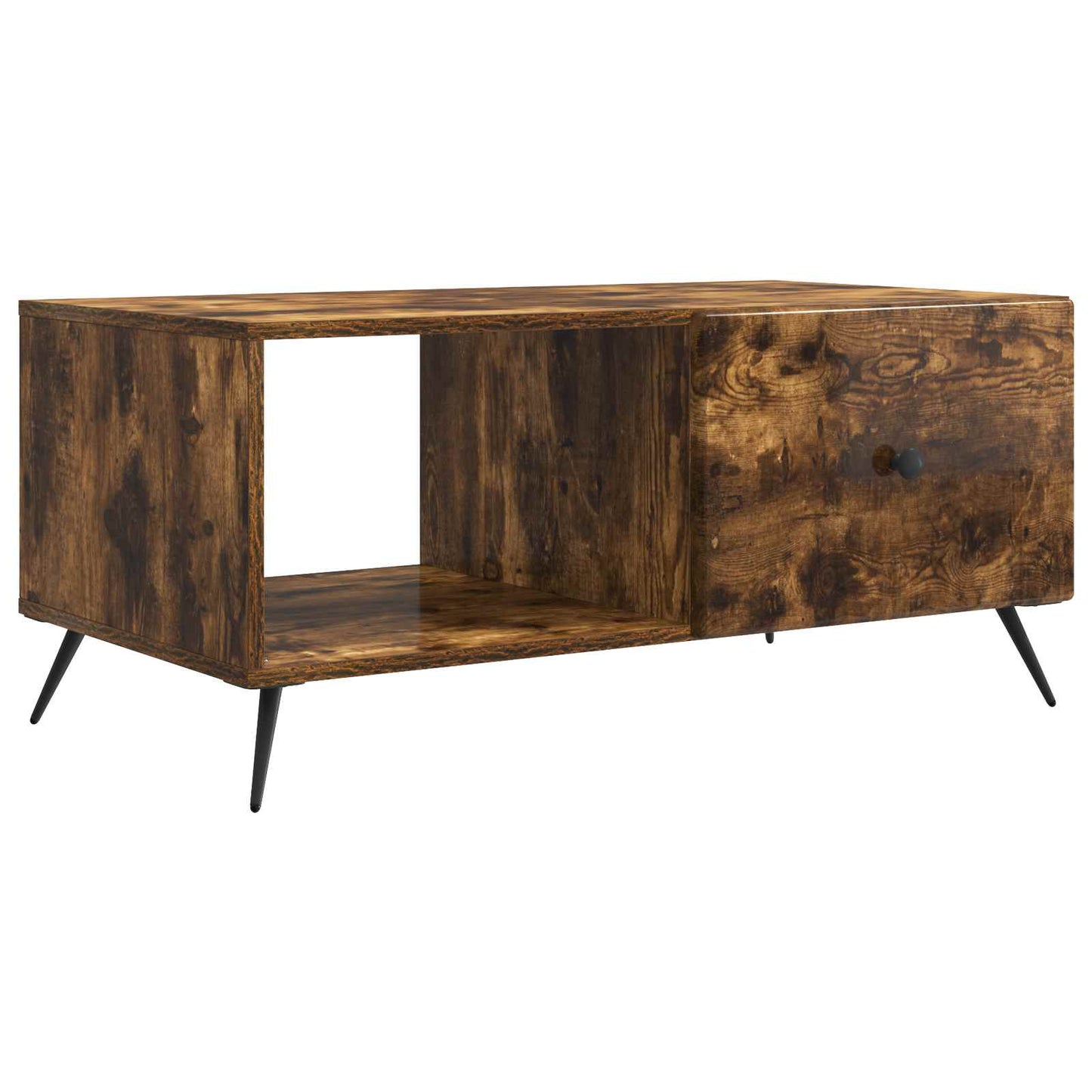 Kaffebord Røkt Eik 90 x 50 x 40 cm Konstruert tre