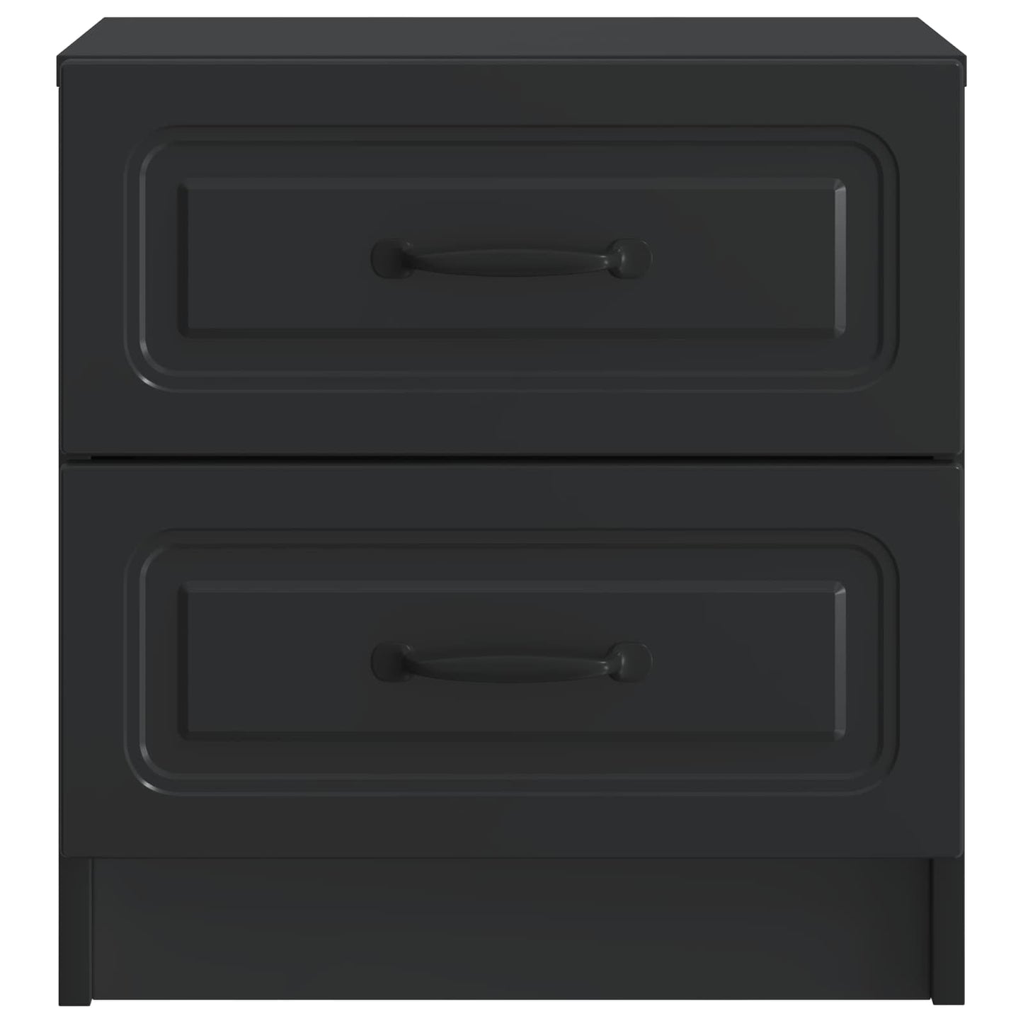 Nattbordskap 2 pcs Svart 43 x 34,5 x 44,5 cm Konstruert tre