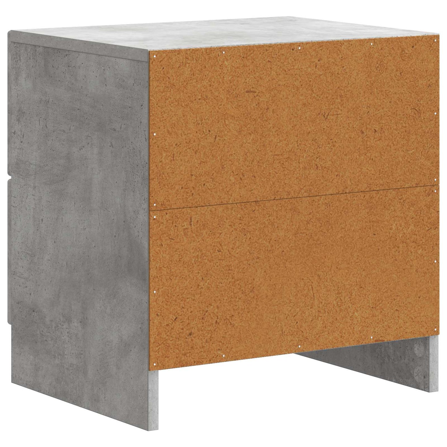 Nattbordskap 2 pcs Betonggrå 43 x 34,5 x 44,5 cm Konstruert tre