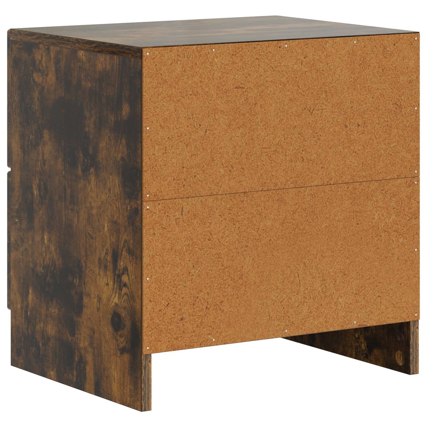 Nattbordskap 2 pcs Røkt Eik 43 x 34,5 x 44,5 cm Konstruert tre