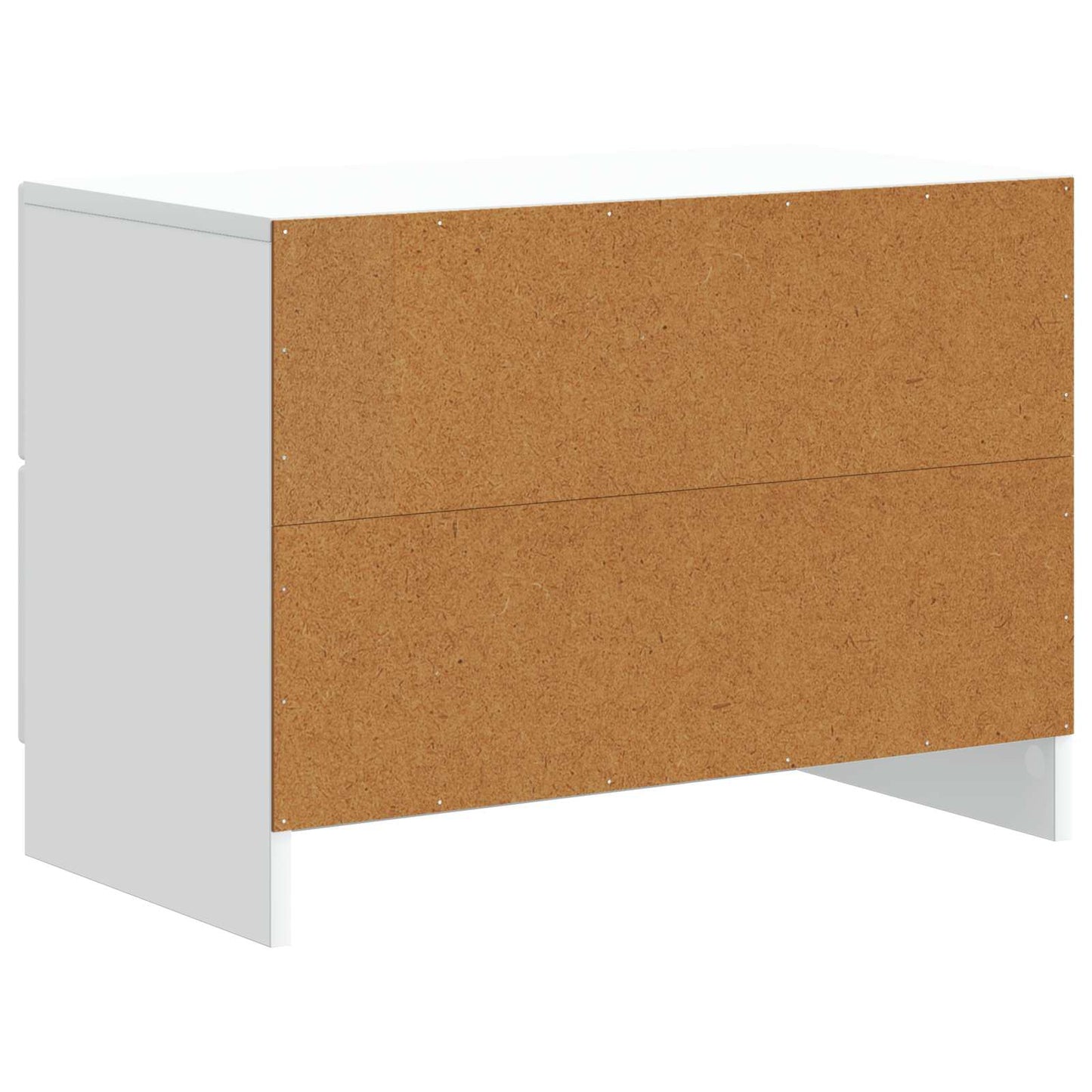 Nattbordskap med skuff Hvit 62 x 34,5 x 44,5 cm Konstruert tre