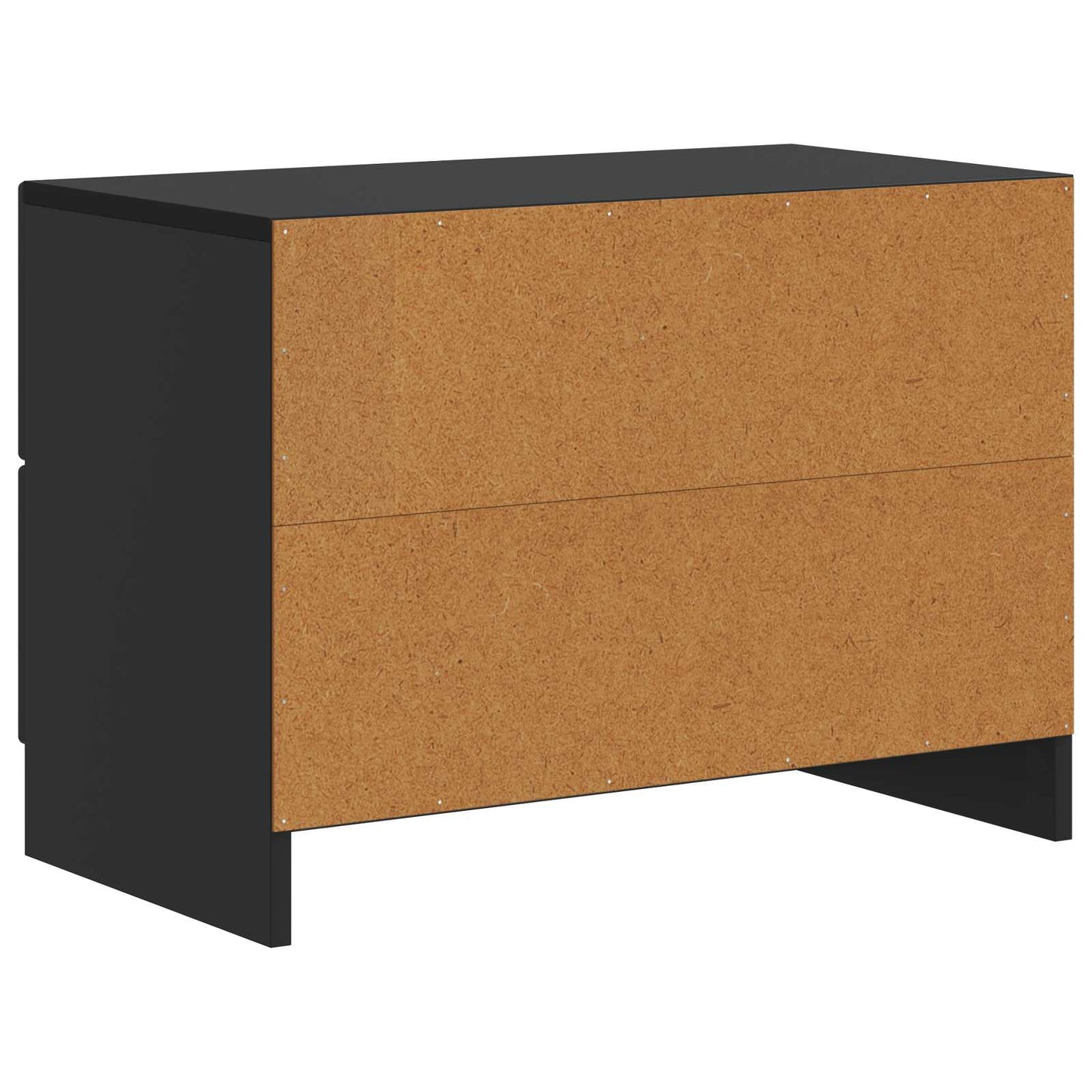 Nattbordskap med skuff Svart 62 x 34,5 x 44,5 cm Konstruert tre