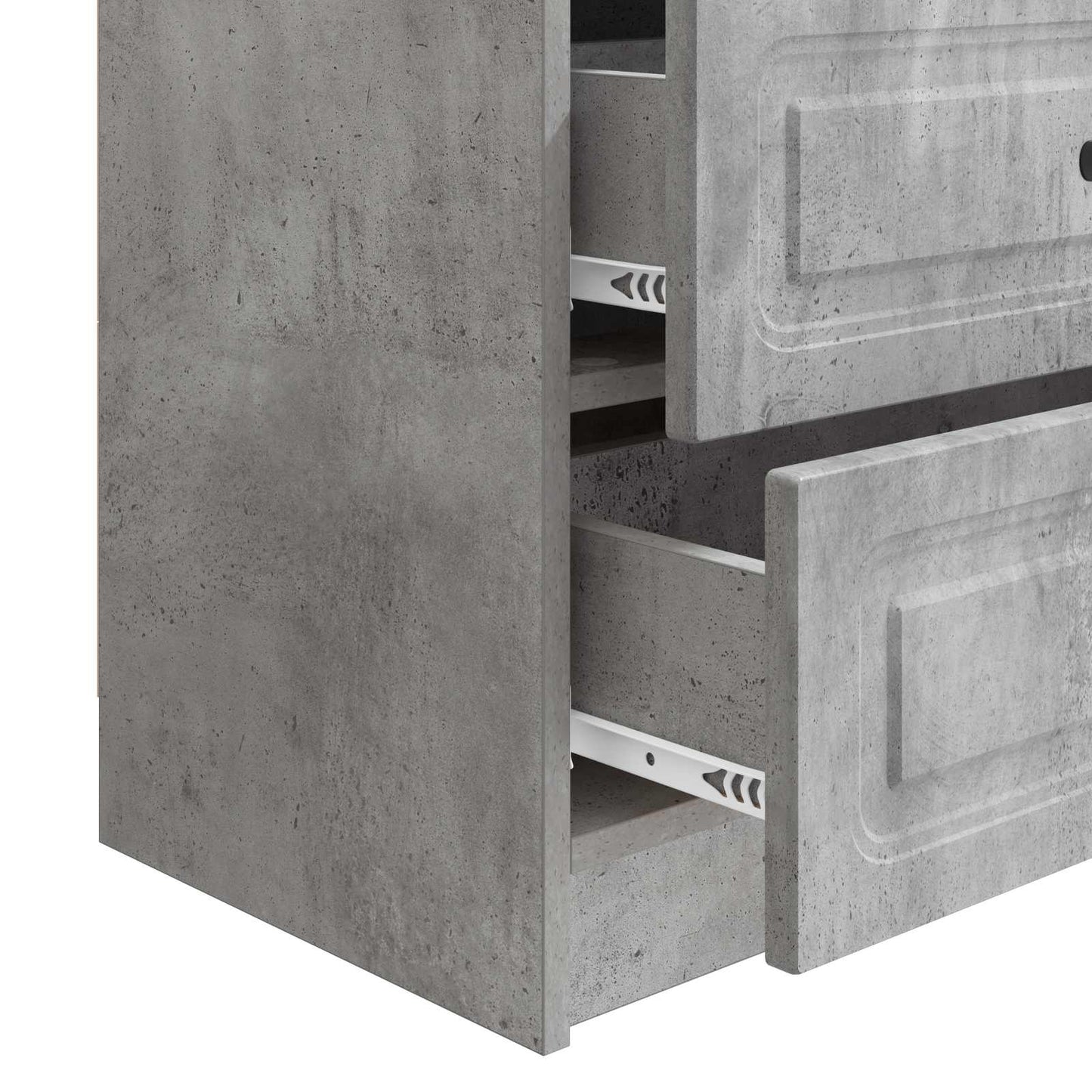 Nattbordskap Betonggrå 62 x 34,5 x 44,5 cm Konstruert tre