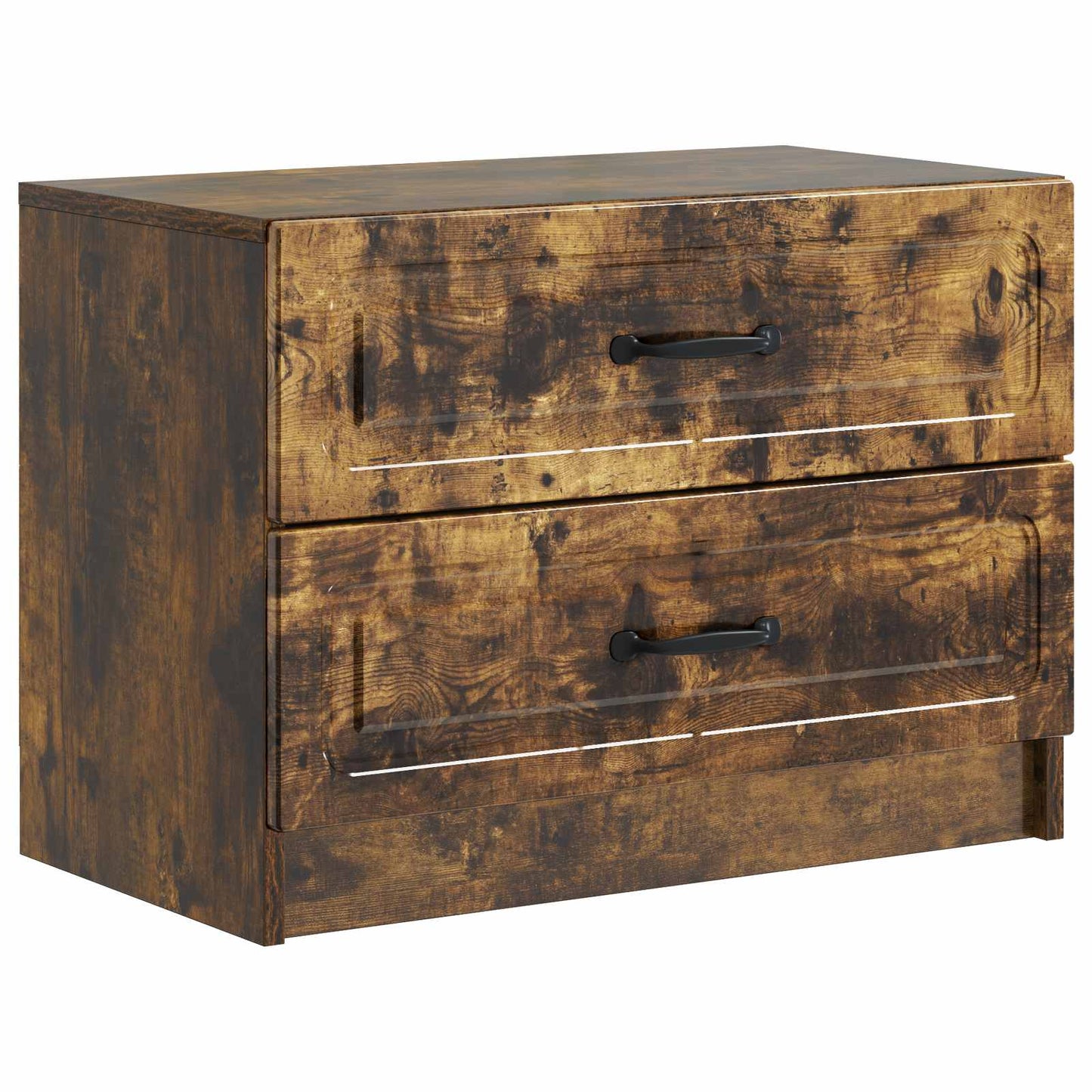 Nattbordskap Røkt Eik 62 x 34,5 x 44,5 cm Konstruert tre