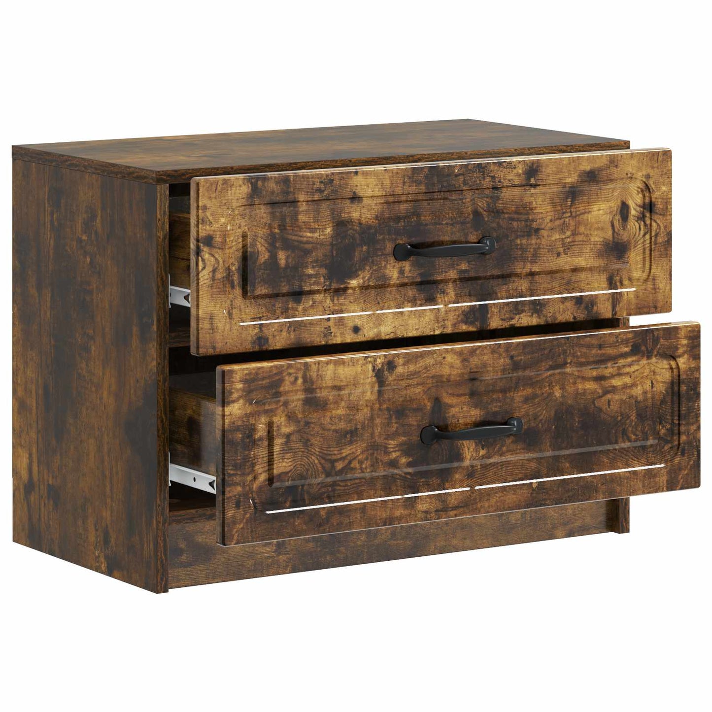 Nattbordskap Røkt Eik 62 x 34,5 x 44,5 cm Konstruert tre