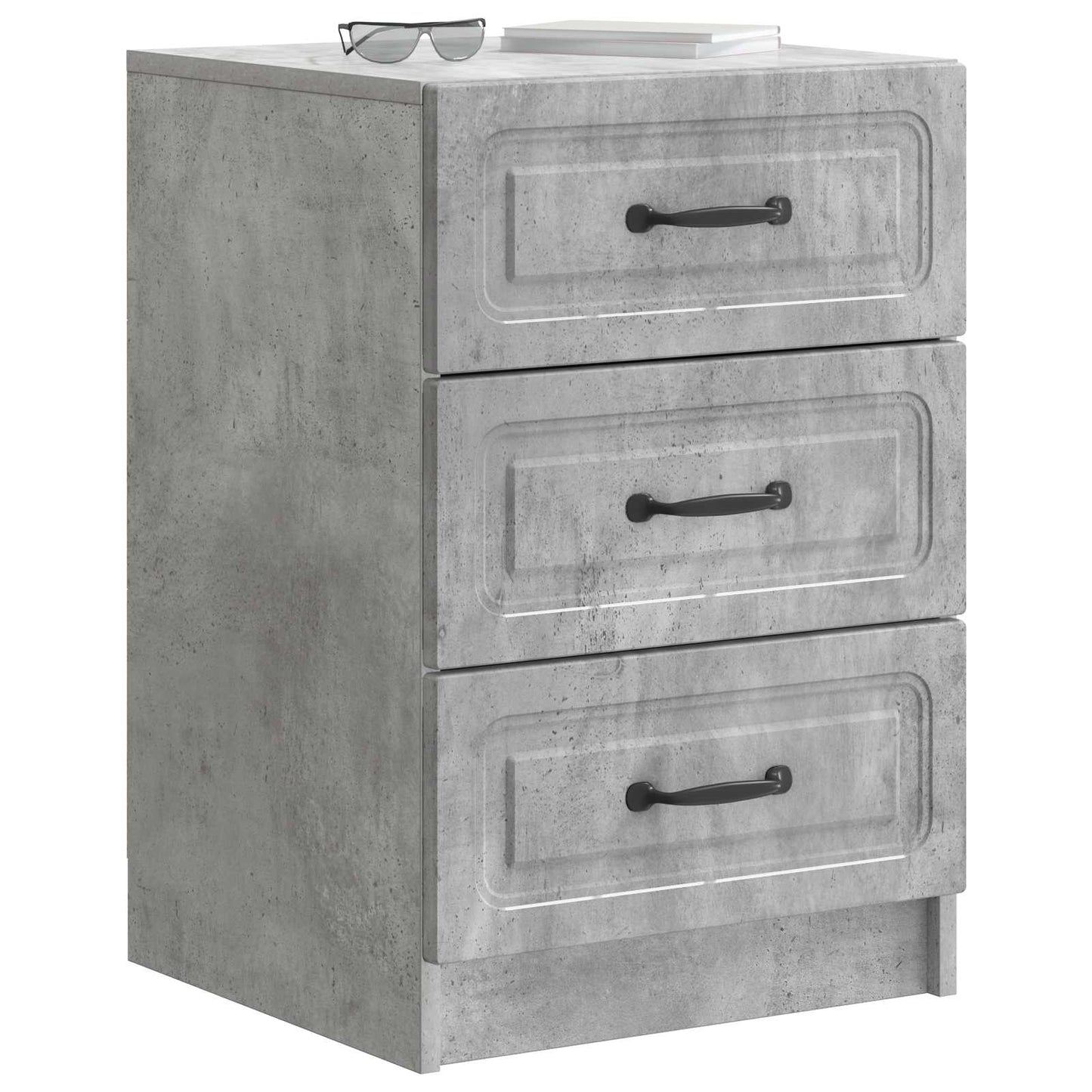 Nattbordskap Betonggrå 43 x 41 x 63,5 cm Konstruert tre