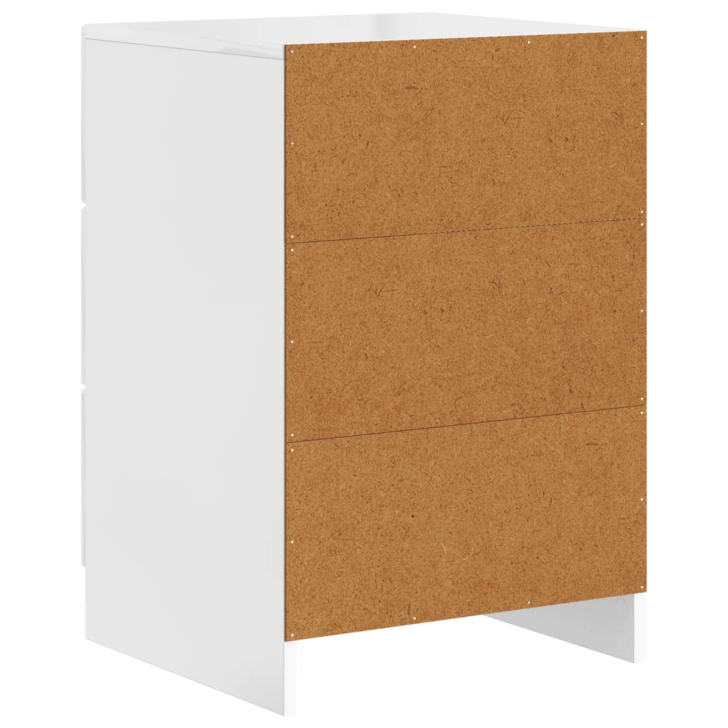Nattbordskap Høgglans hvit 43 x 41 x 63,5 cm Konstruert tre