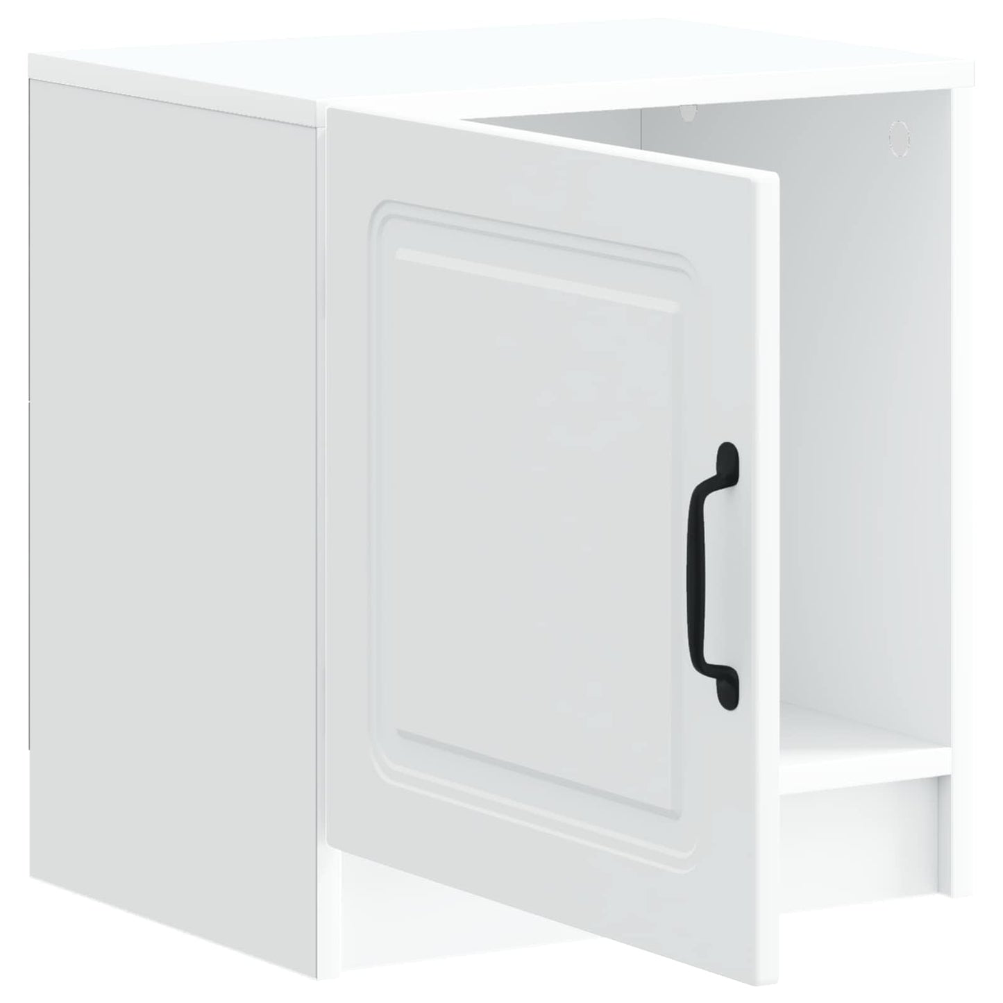 Nattbordskap Hvit 43 x 34,5 x 47 cm Konstruert tre