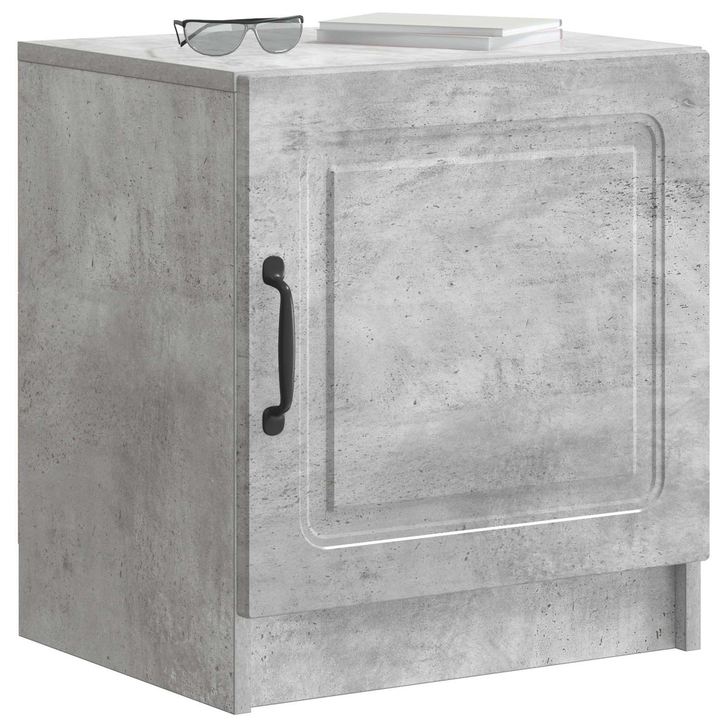 Nattbordskap 2 pcs Betonggrå 43 x 34,5 x 47 cm Konstruert tre