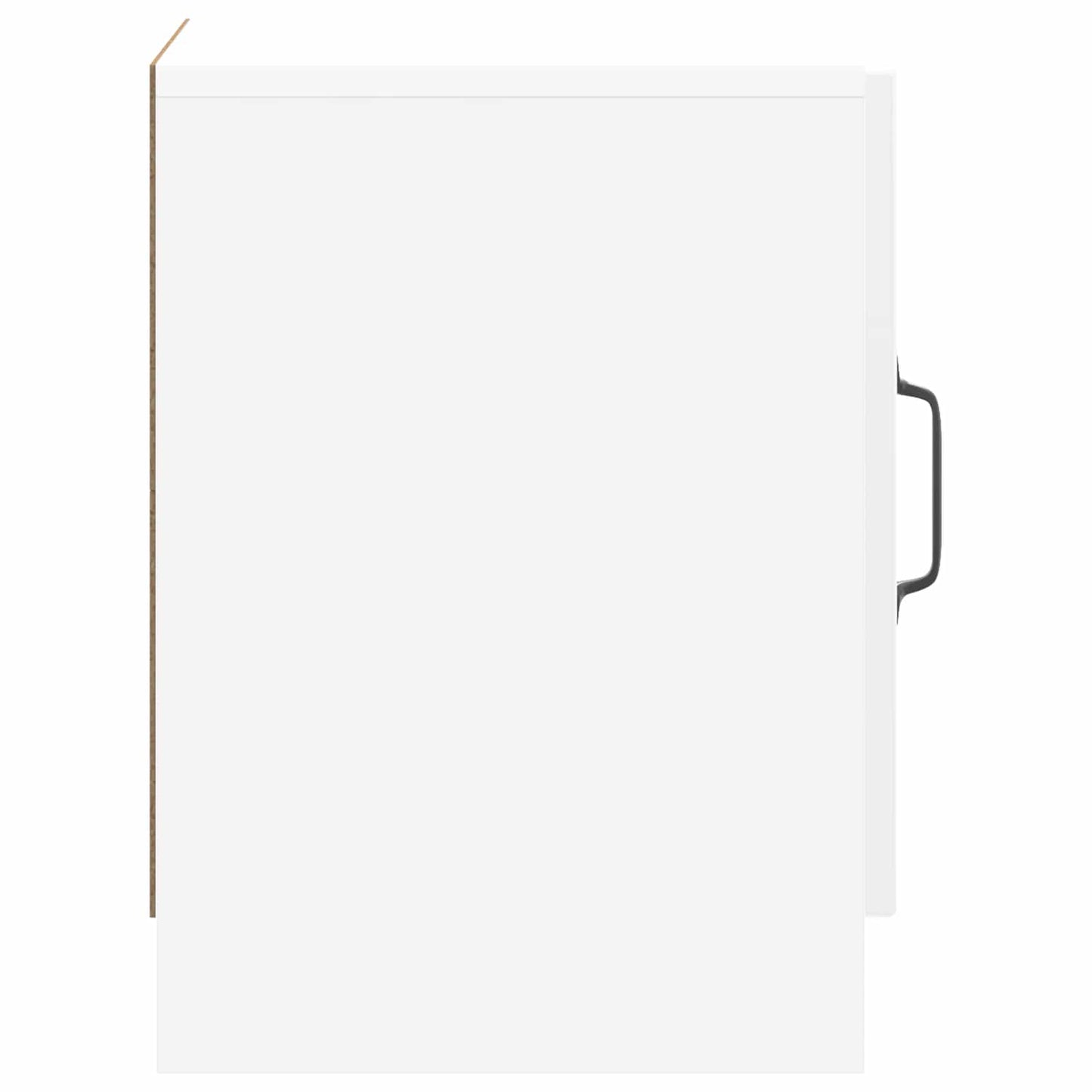 Nattbordskap Høgglans hvit 43 x 34,5 x 47 cm Konstruert tre