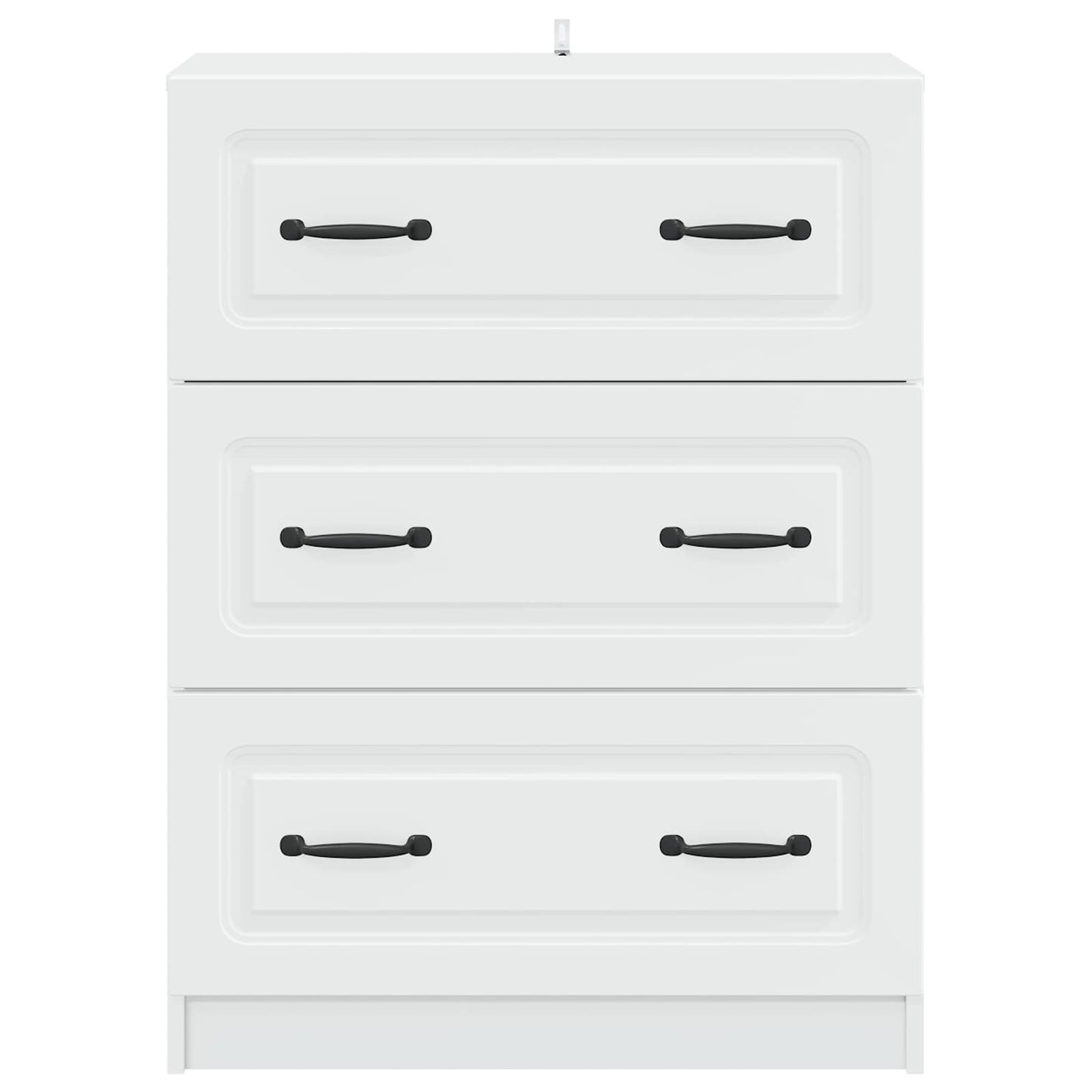 Skuffeskap Hvit 66 x 34,5 x 87 cm Konstruert tre