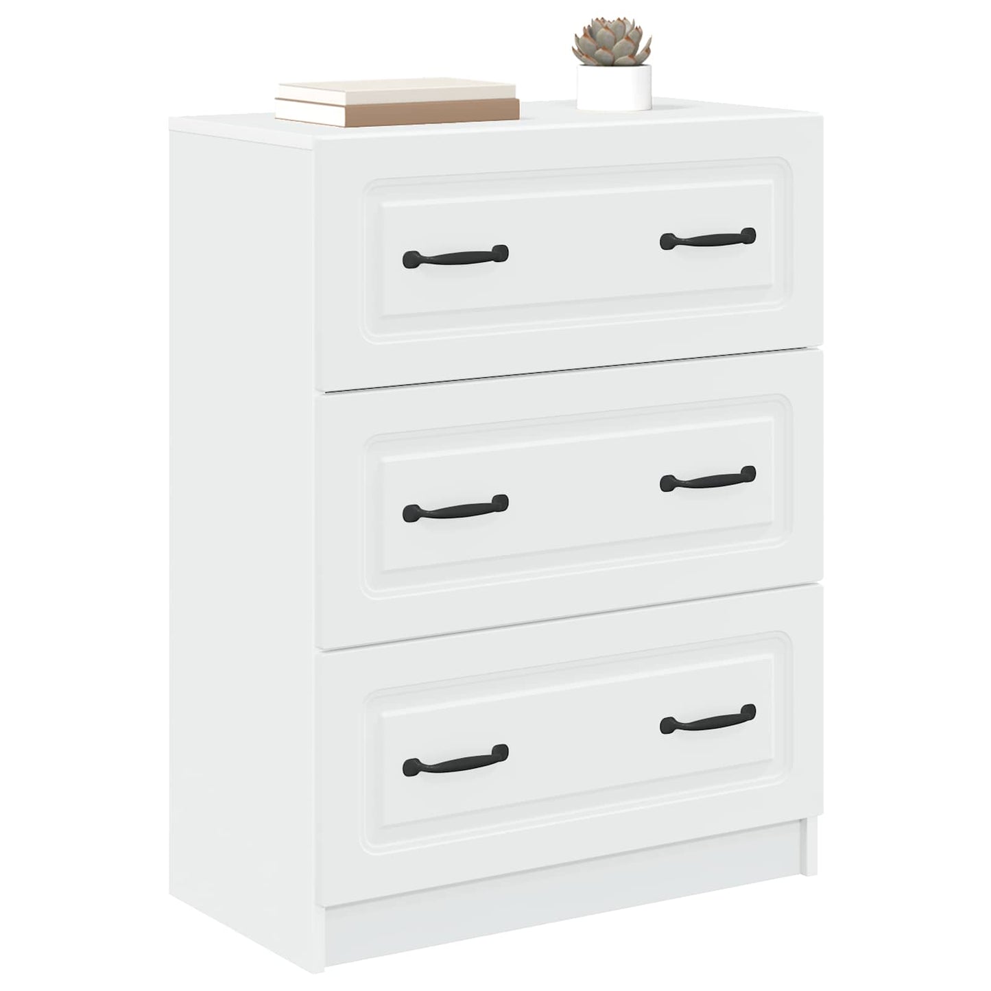 Skuffeskap Hvit 66 x 34,5 x 87 cm Konstruert tre