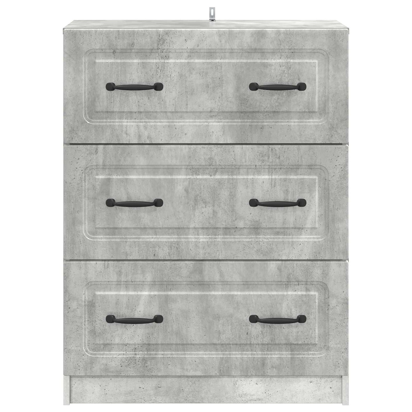 Skuffeskap Betonggrå 66 x 34,5 x 87 cm Konstruert tre