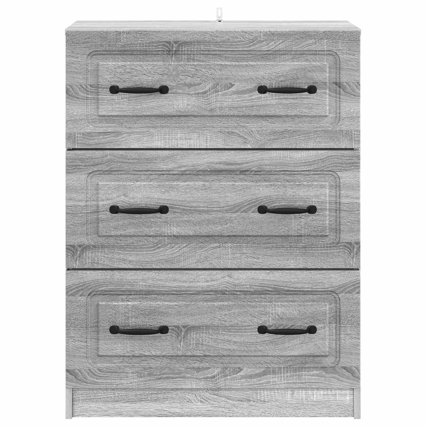 Skuffeskap Grå sonoma 66 x 34,5 x 87 cm Konstruert tre