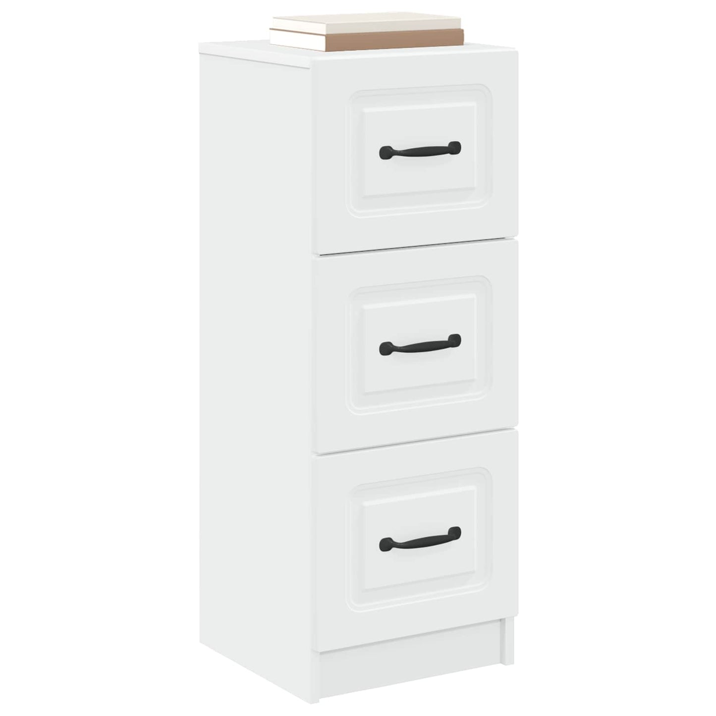 Skuffeskap Hvit 33 x 34,5 x 87 cm Konstruert tre