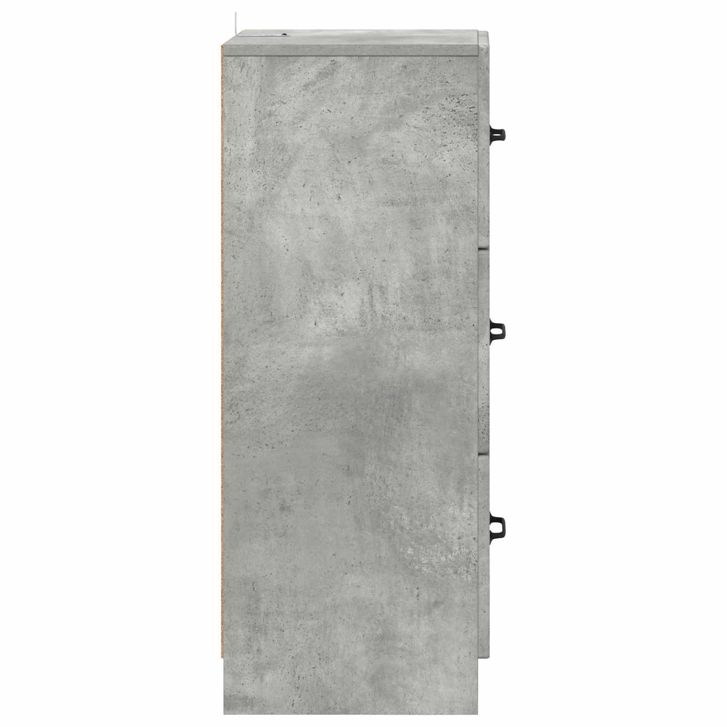 Skuffeskap Betonggrå 33 x 34,5 x 87 cm Konstruert tre