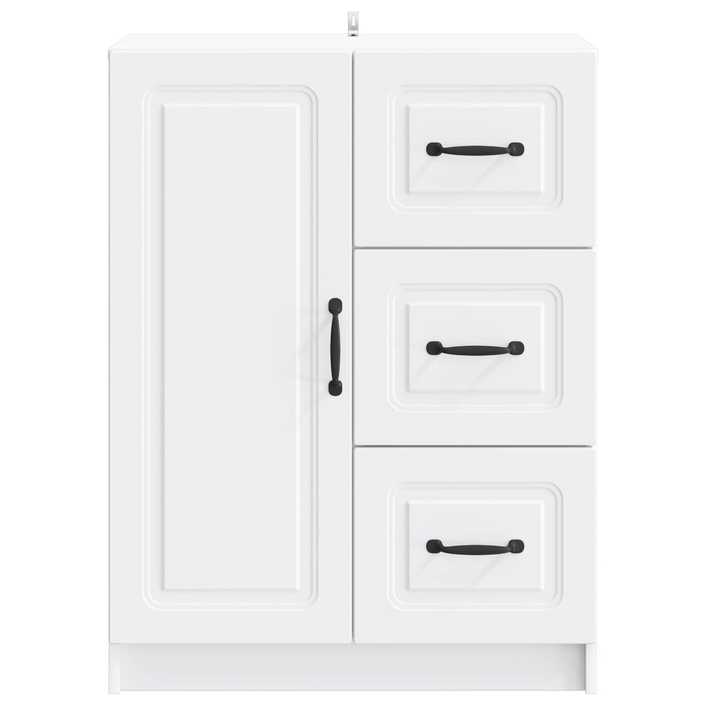 Serviesskap med skuff Hvit 66 x 34,5 x 87 cm Konstruert tre