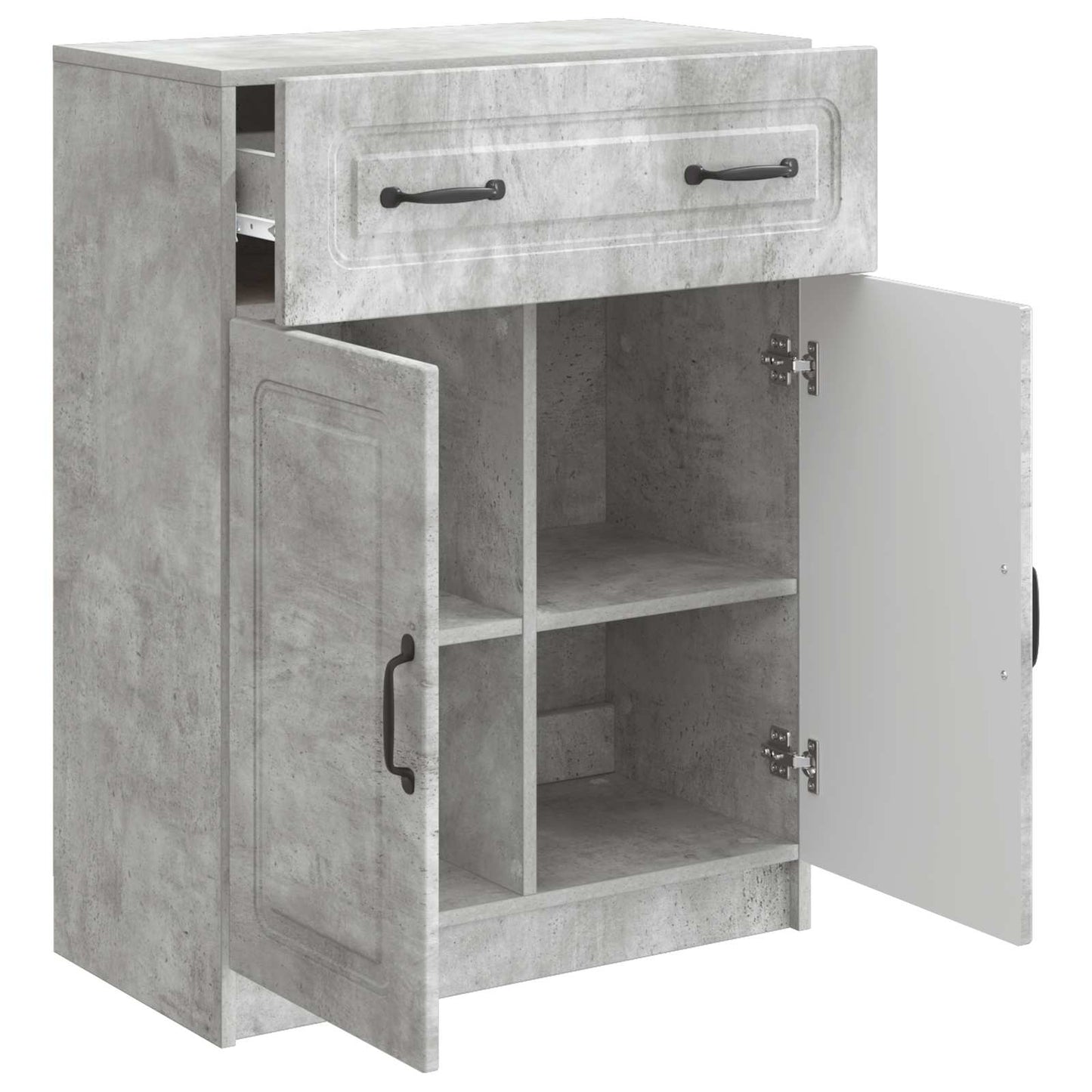 Serviesskap Betonggrå 66 x 34,5 x 87 cm Konstruert tre