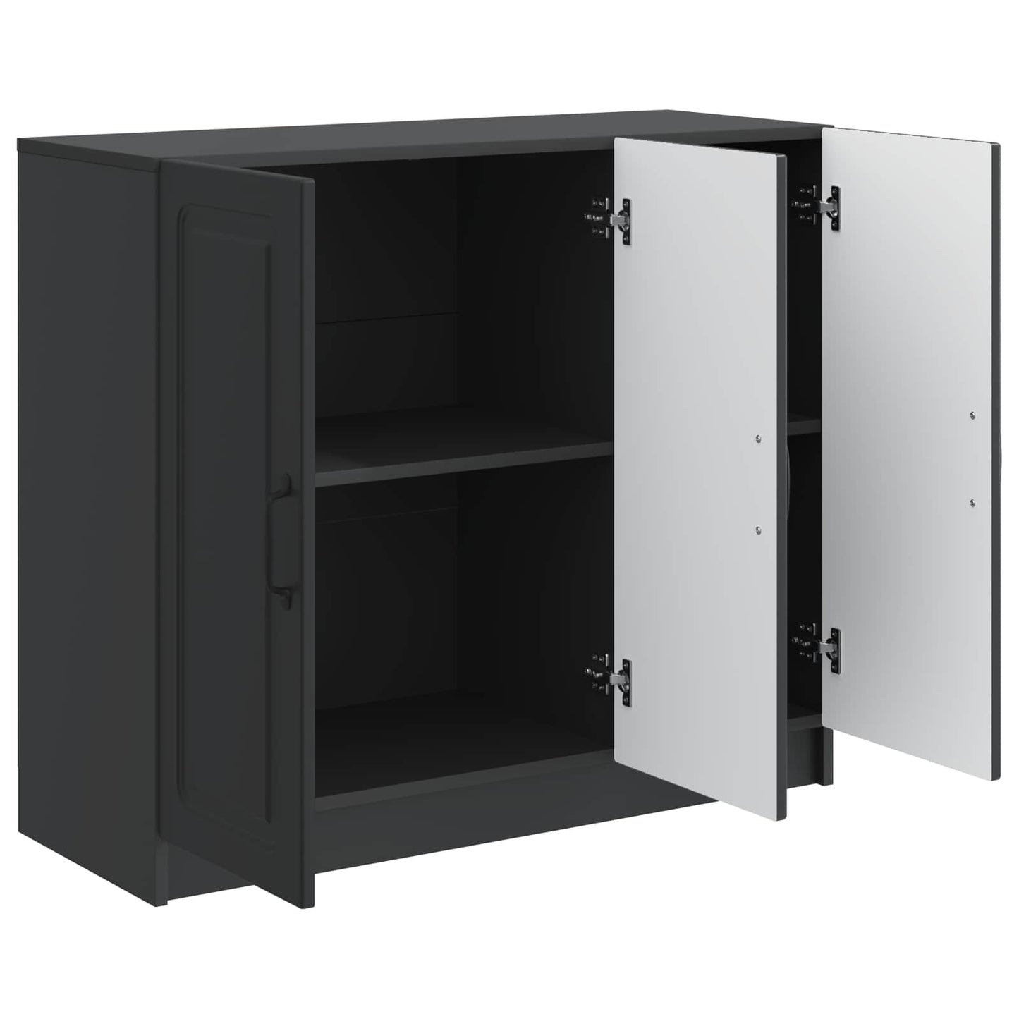 Serviesskap Svart 89 x 34,5 x 77 cm Konstruert tre