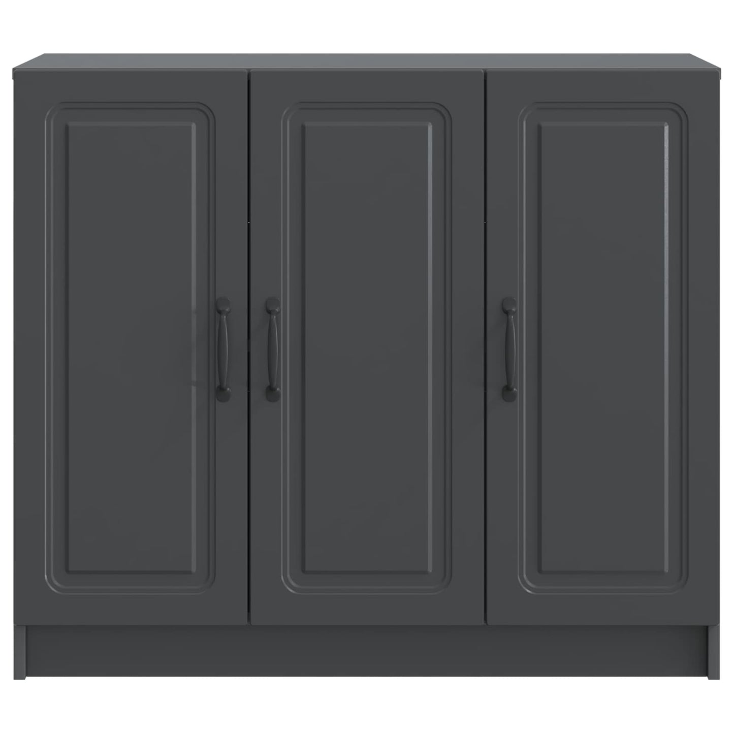 Serviesskap Svart 89 x 34,5 x 77 cm Konstruert tre