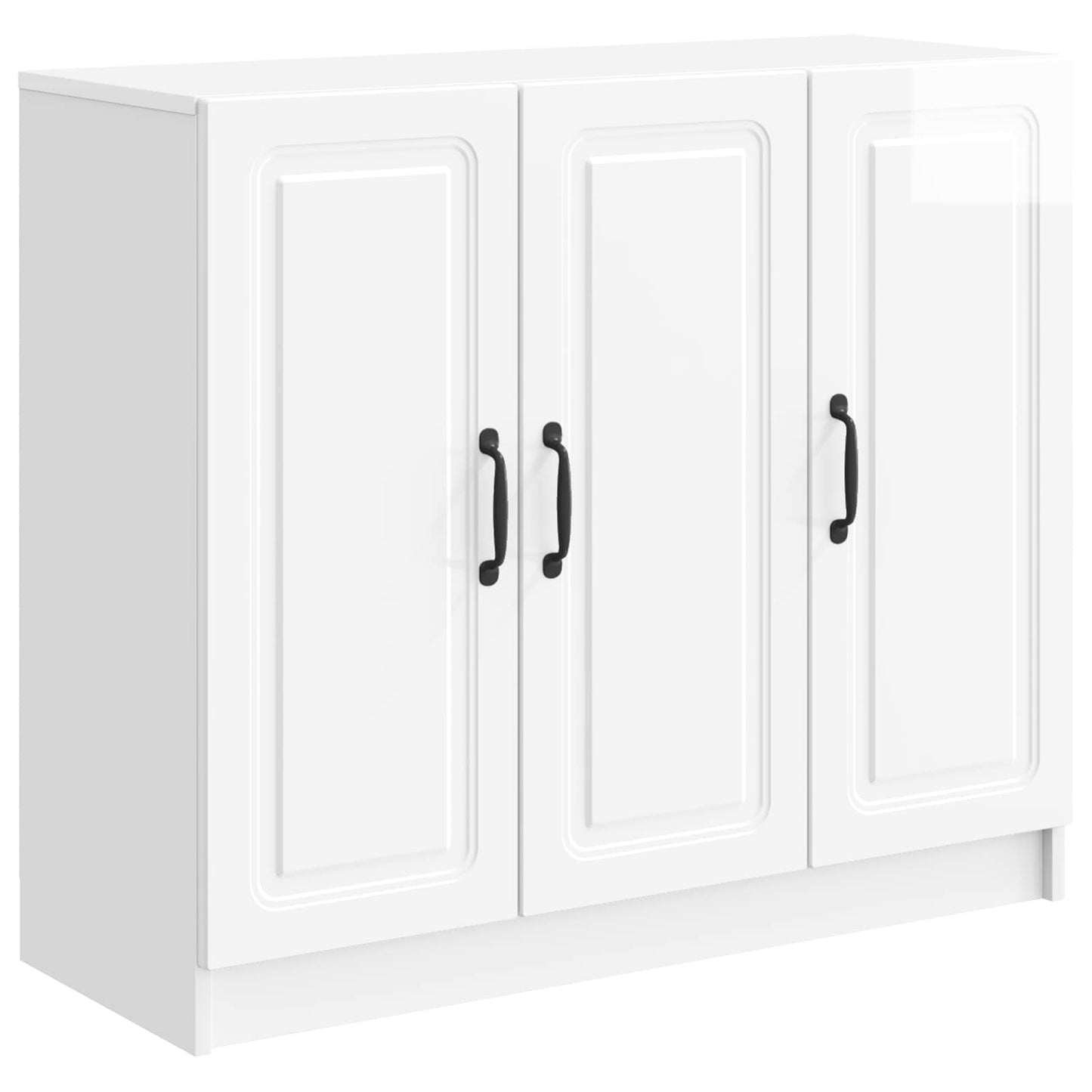 Serviesskap Høgglans hvit 89 x 34,5 x 77 cm Konstruert tre