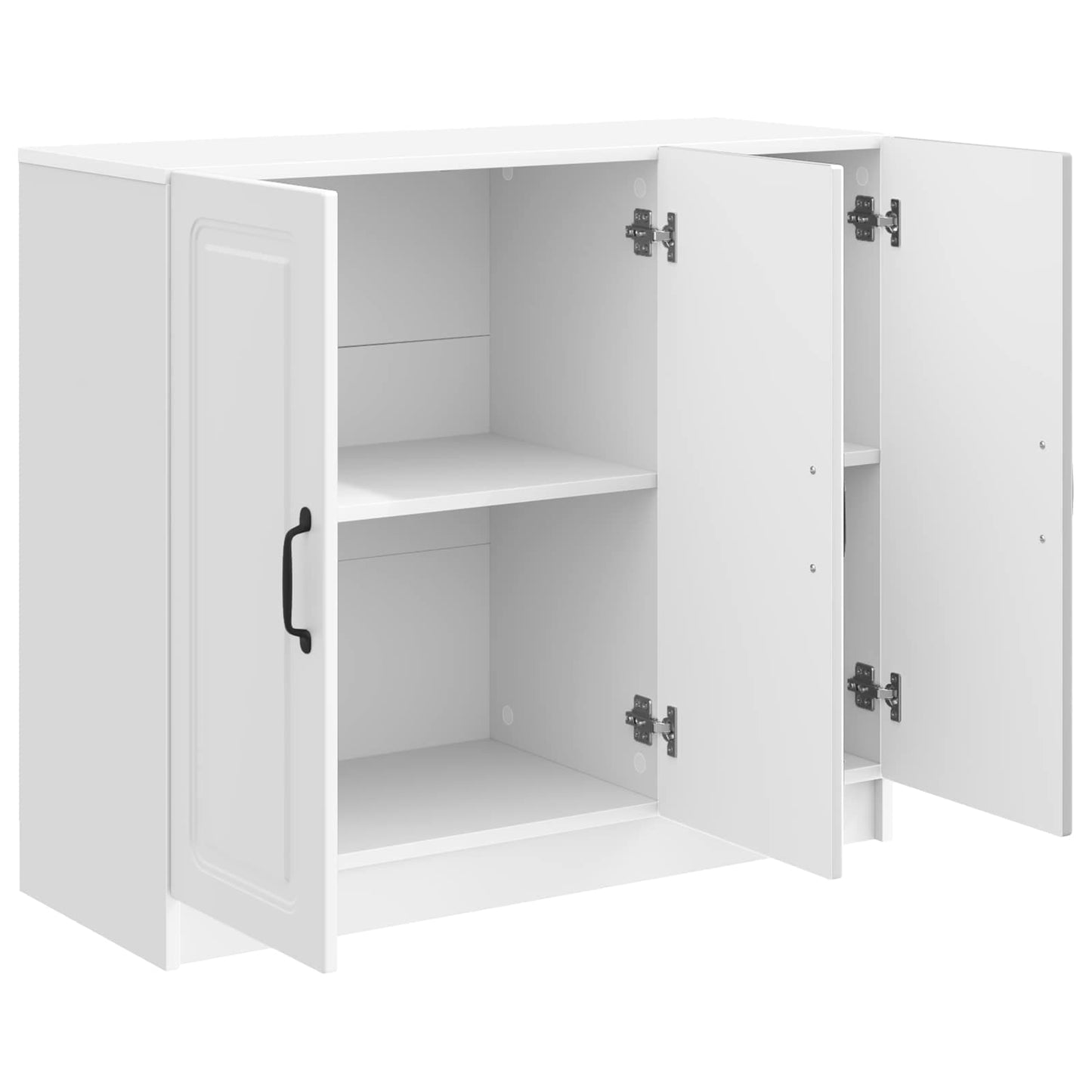 Serviesskap Høgglans hvit 89 x 34,5 x 77 cm Konstruert tre