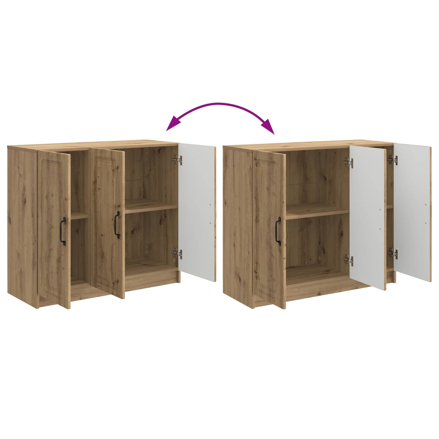 Serviesskap Artisan eik 89 x 34,5 x 77 cm Konstruert tre