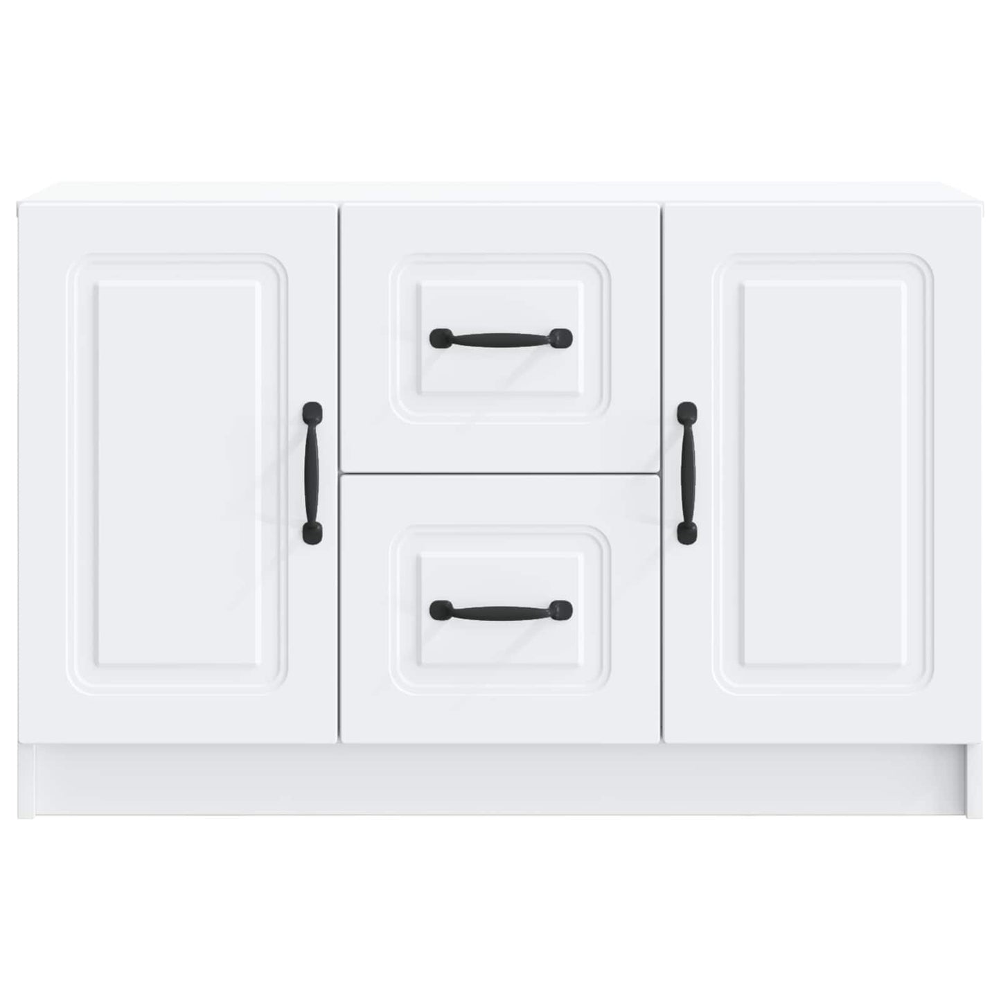 Serviesskap med skuff Hvit 89 x 34,5 x 57 cm Konstruert tre